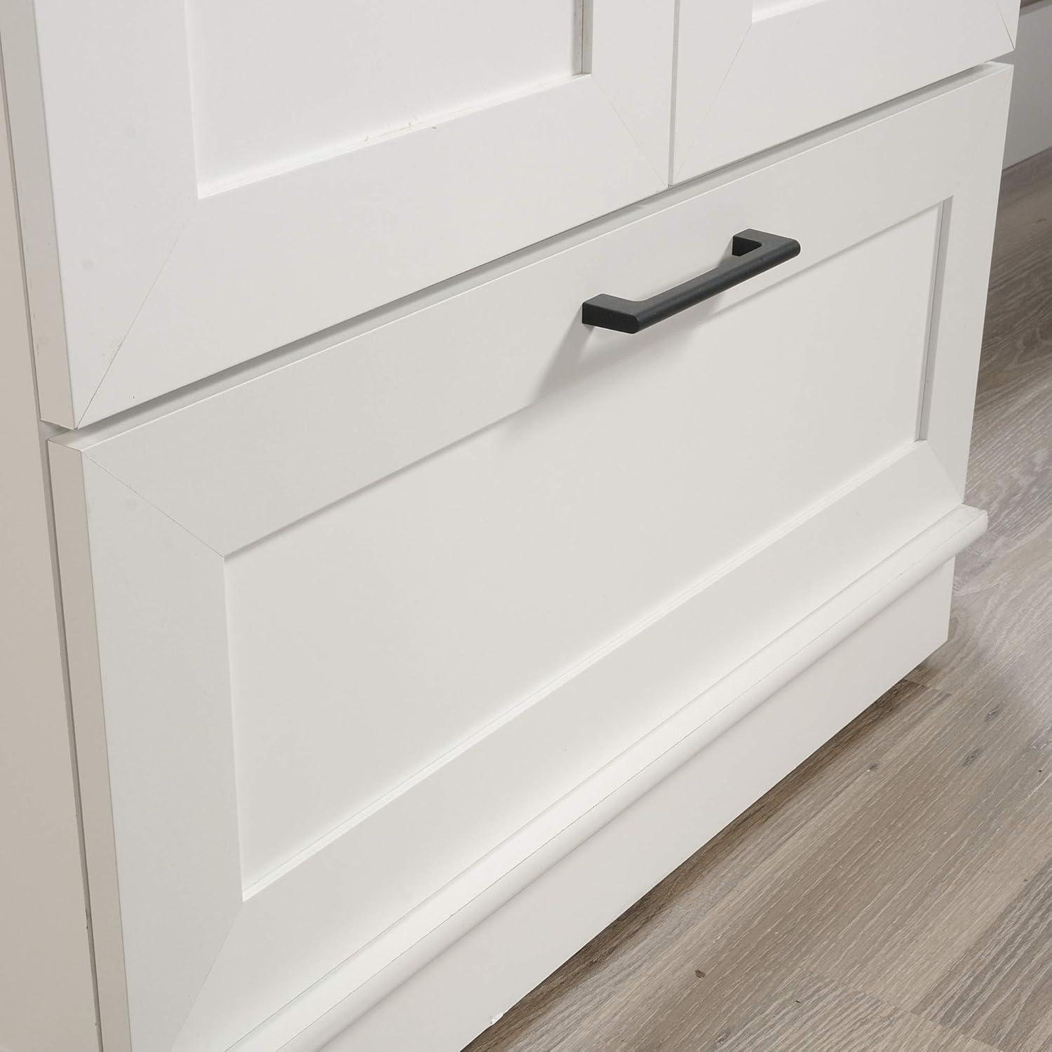 Homeplus Wardrobe Soft White - Sauder: MDF Construction, 2-Door Armoire Dresser with Drawers & Metal Hardware