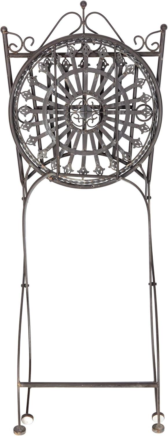 Belen Bistro Set, One Table And Two Chairs - Outdoor - PAT5020 - Unearthed Rust - Safavieh