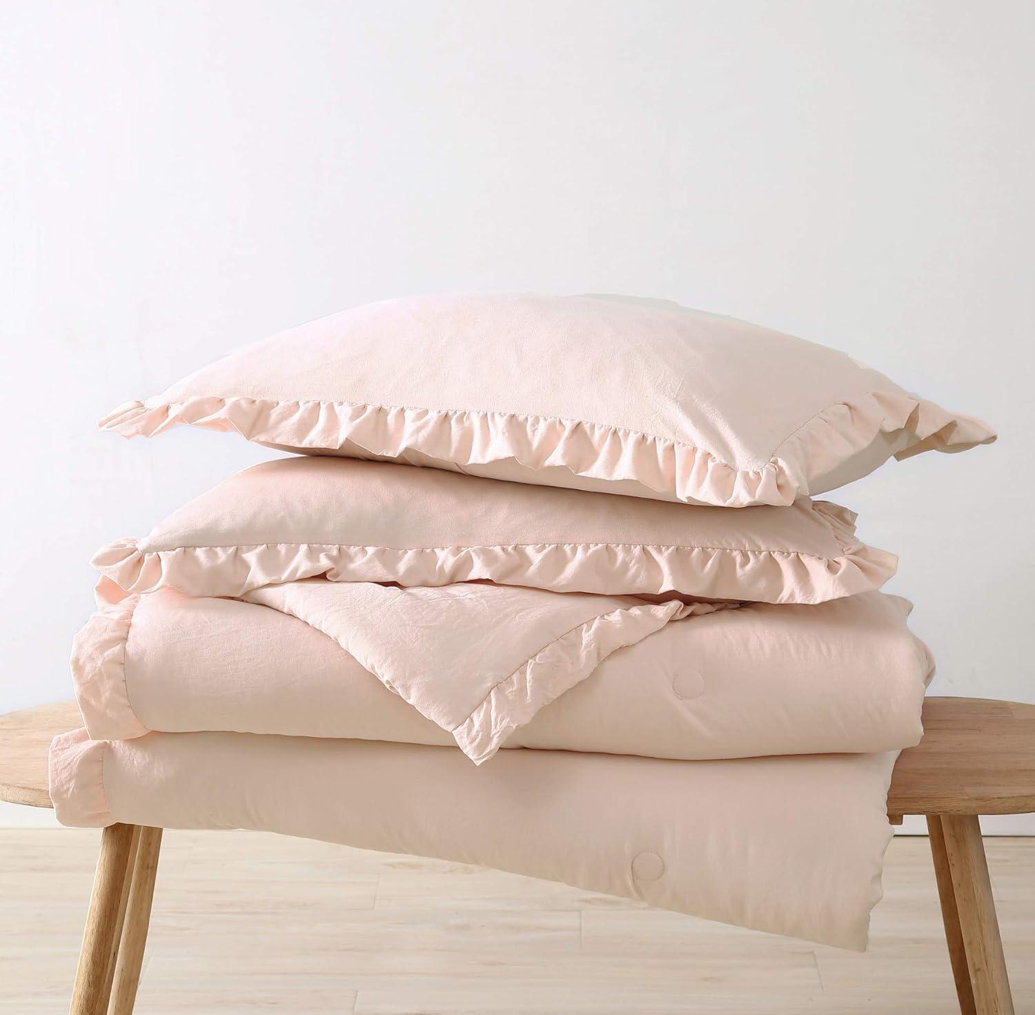 Nora Ruffled Microfiber Comforter Set