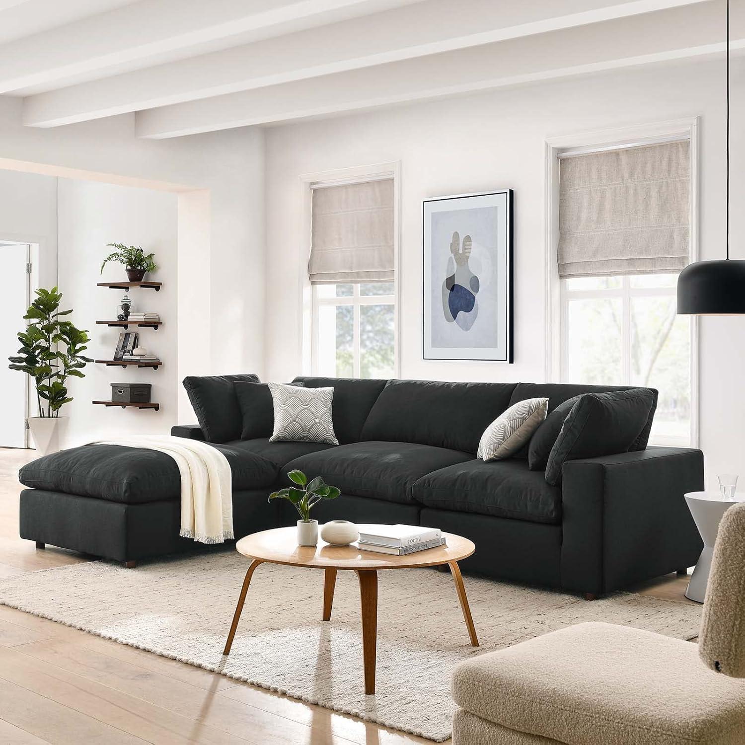 Modway Copper Grove Hrazdan Down-filled 4-piece Sectional Sofa Set