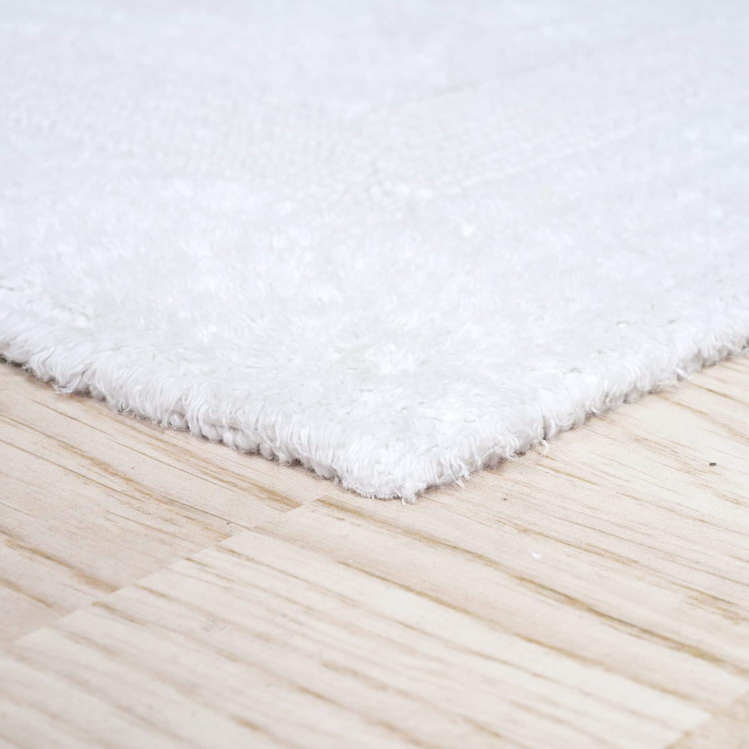 Lavish Home 100% Cotton 2-Piece Reversible Rug Set