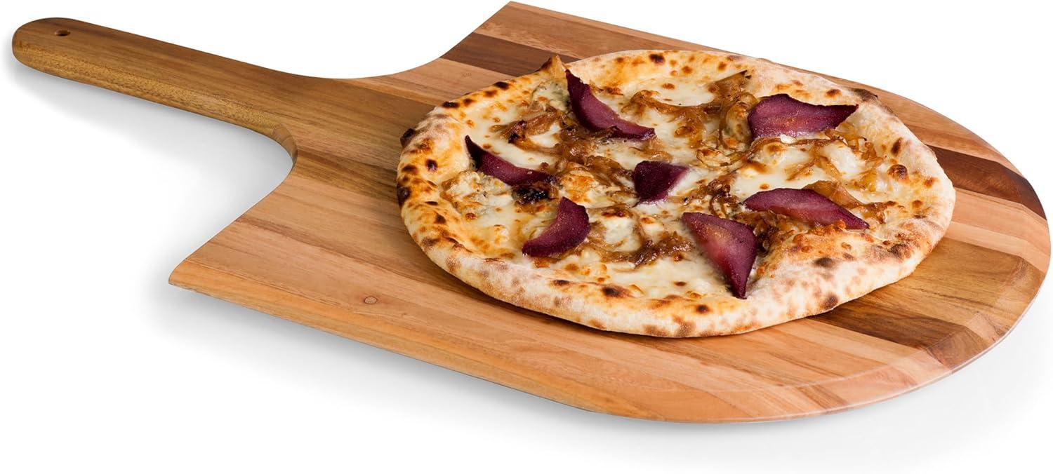 Acacia Wood Pizza Peel - Serving Pizza Paddle - Bread Peel