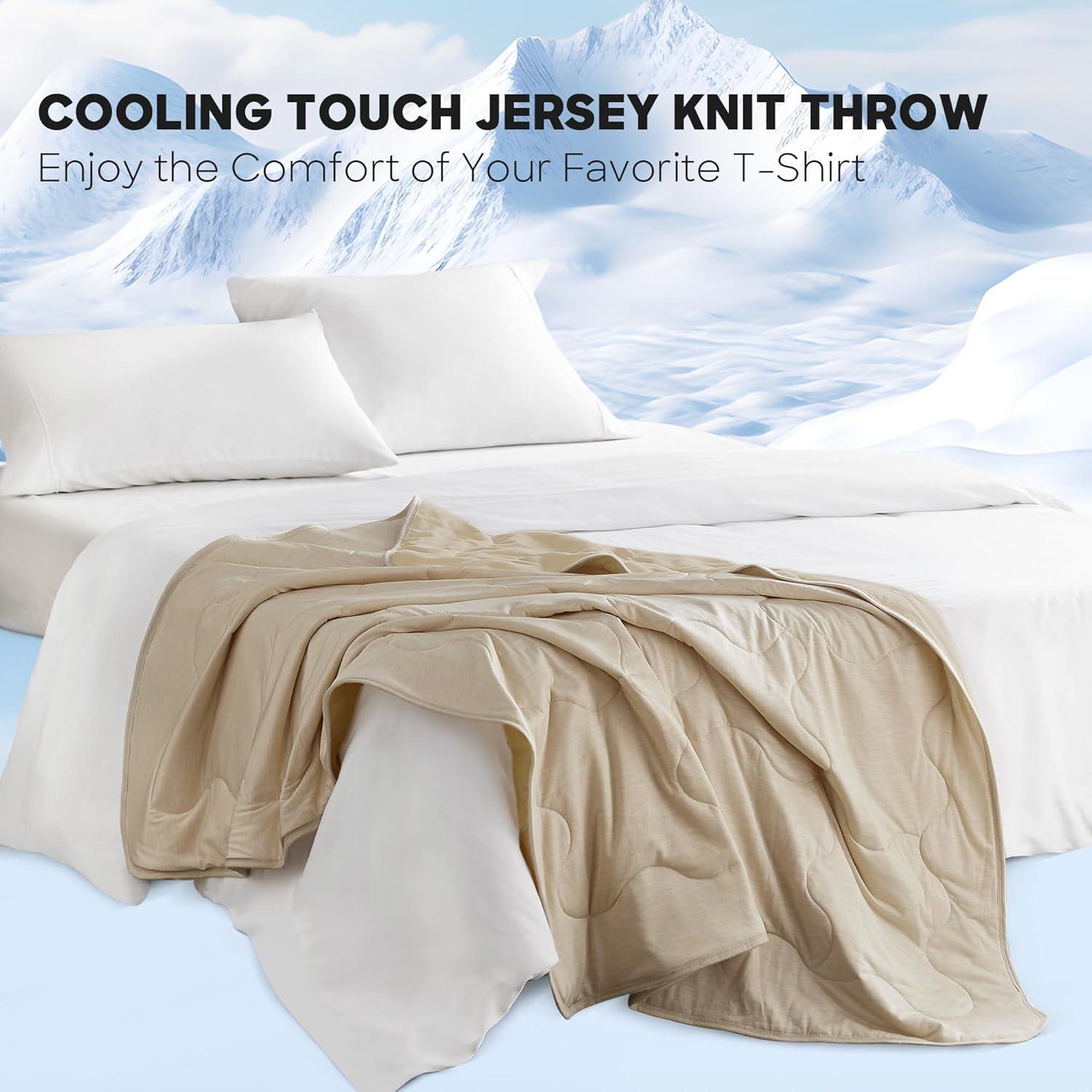 Sharper Image Cooling Touch Down Alternative Throw