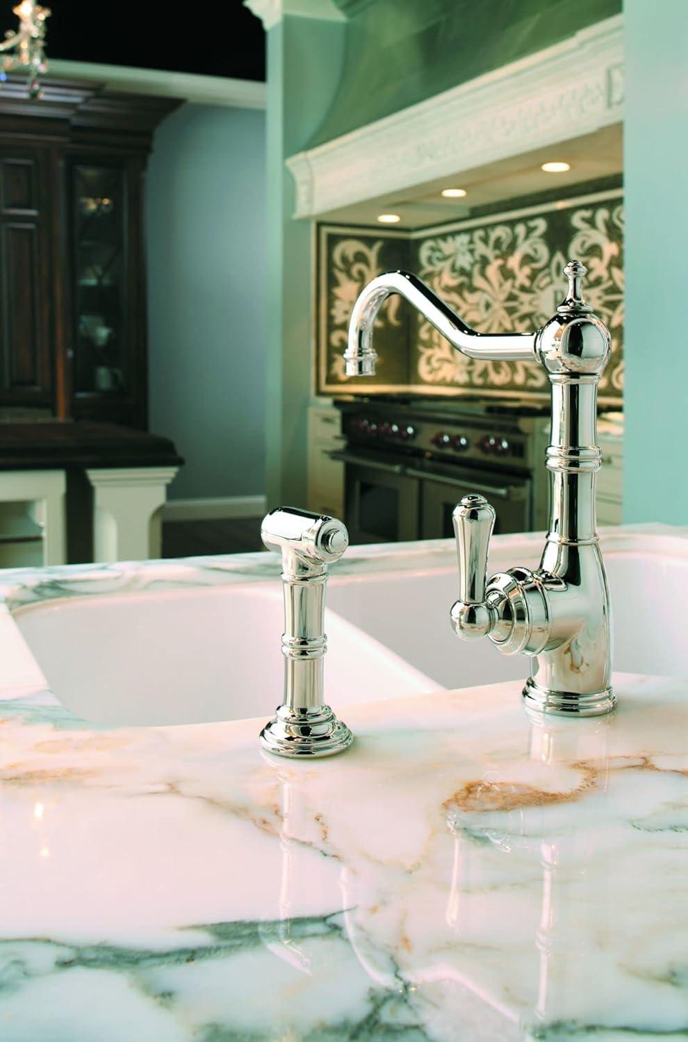 Edwardian Kitchen Faucet With Side Spray