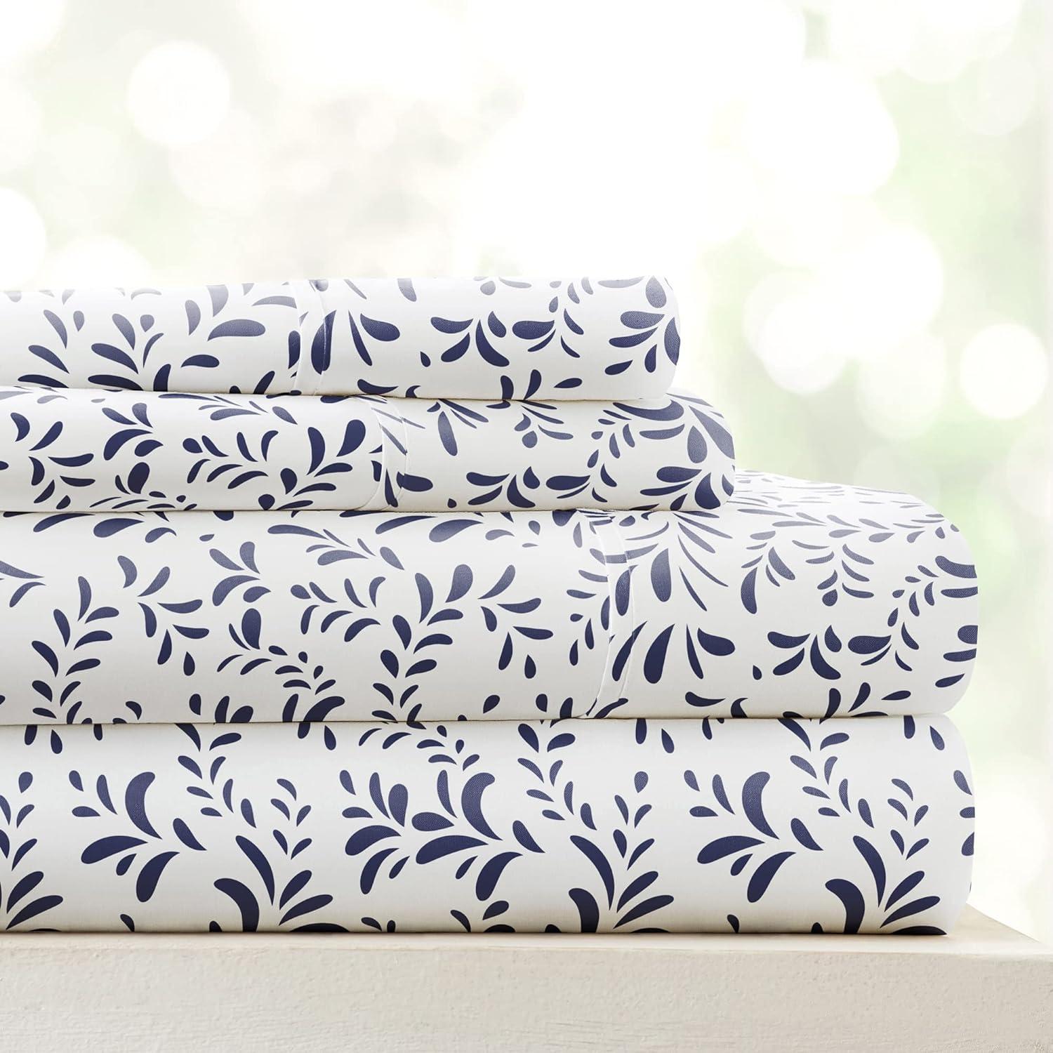 Simply Soft™ Burst of Vines Pattern Microfiber Sheet Set