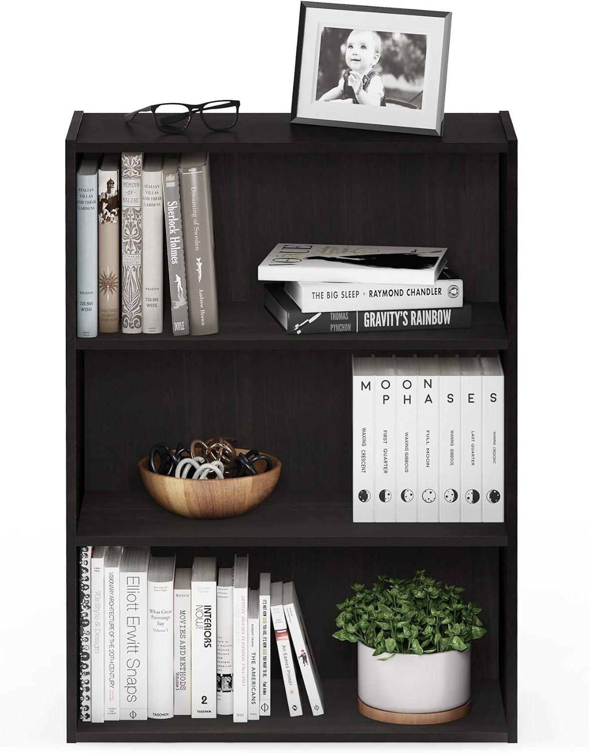 Furinno Easy Assembly 3 Cube Decorative Bookshelf Storage Display Cabinet 3-Tier Multi-functional Open Shelf