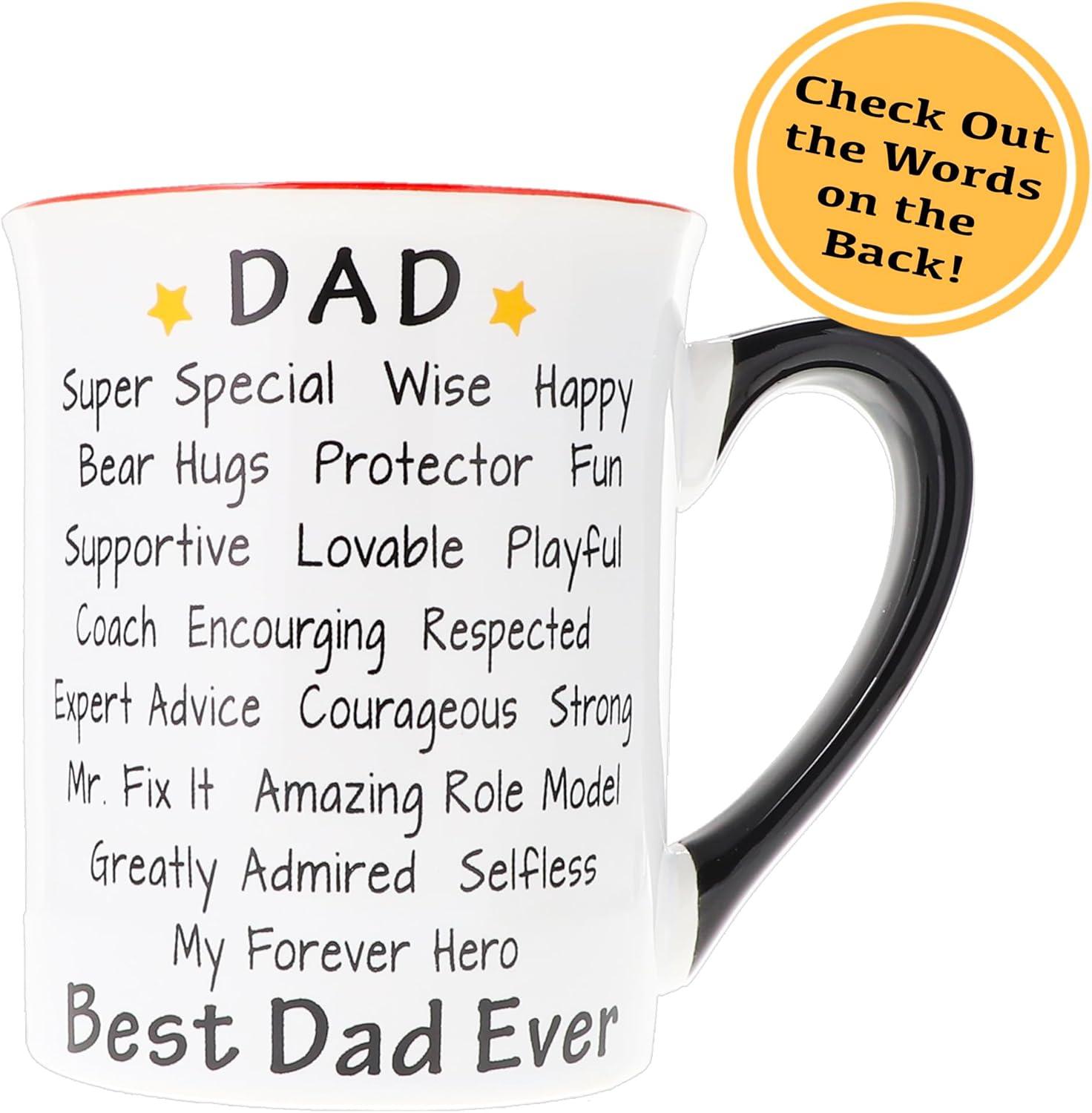 Cottage Creek I Love My Dad 16 oz Ceramic Coffee Mug, Multicolor