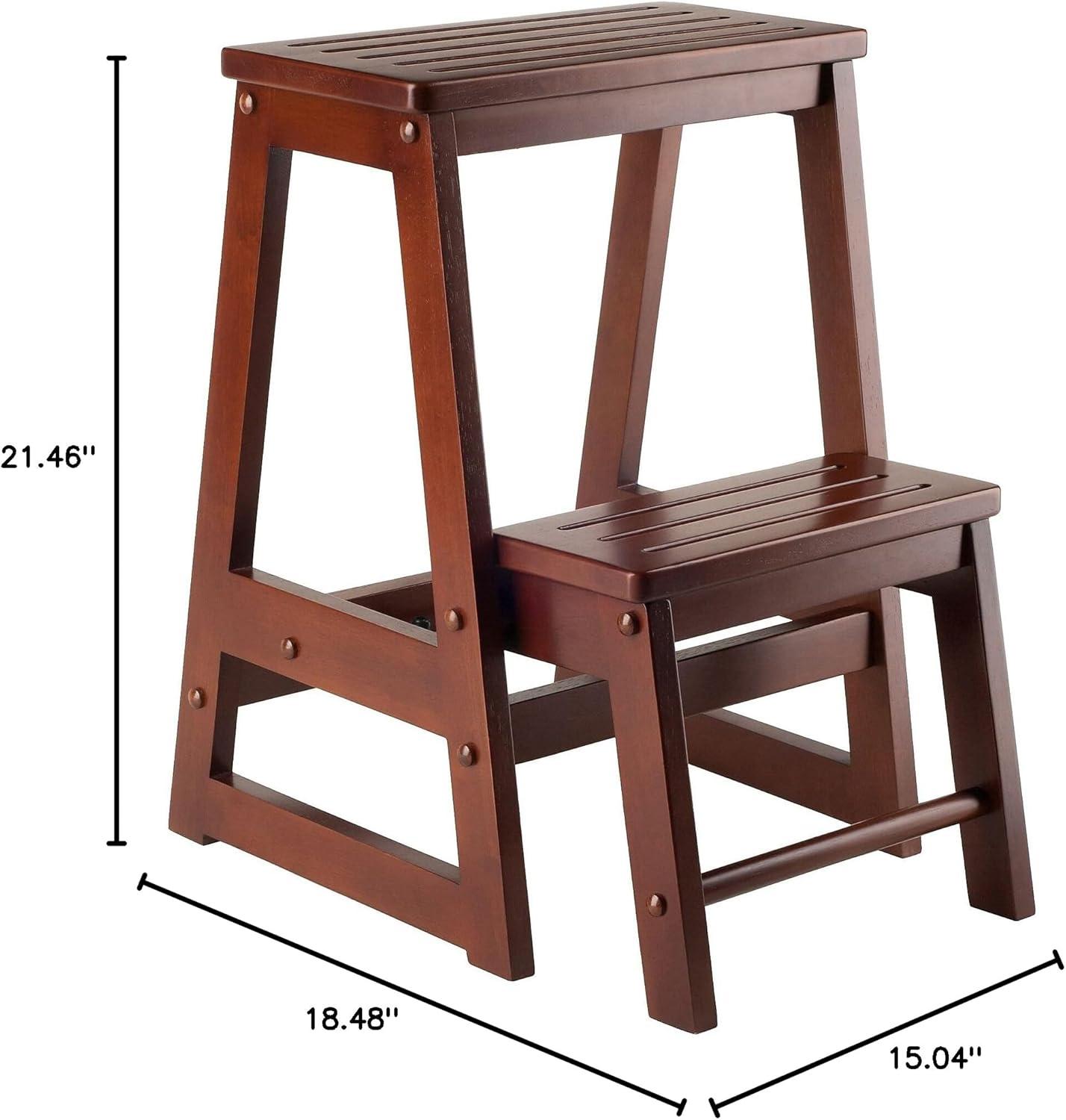 Calimesa 2 - Step Wood Lightweight Folding Step Stool