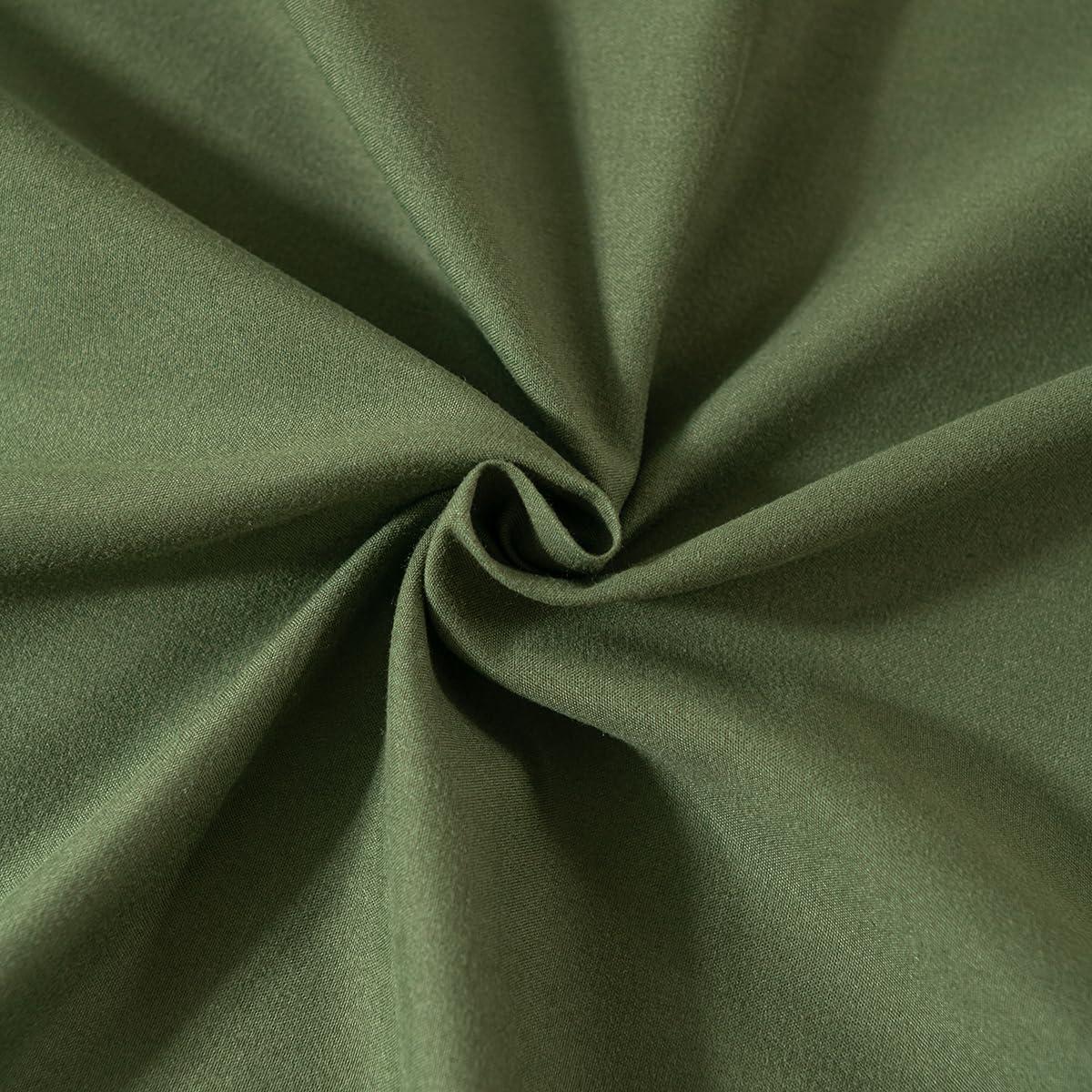 LUCULY Bed Skirt Queen Size Ruffled Bed Skirt with Split Corners, Queen Bed Skirt Drop