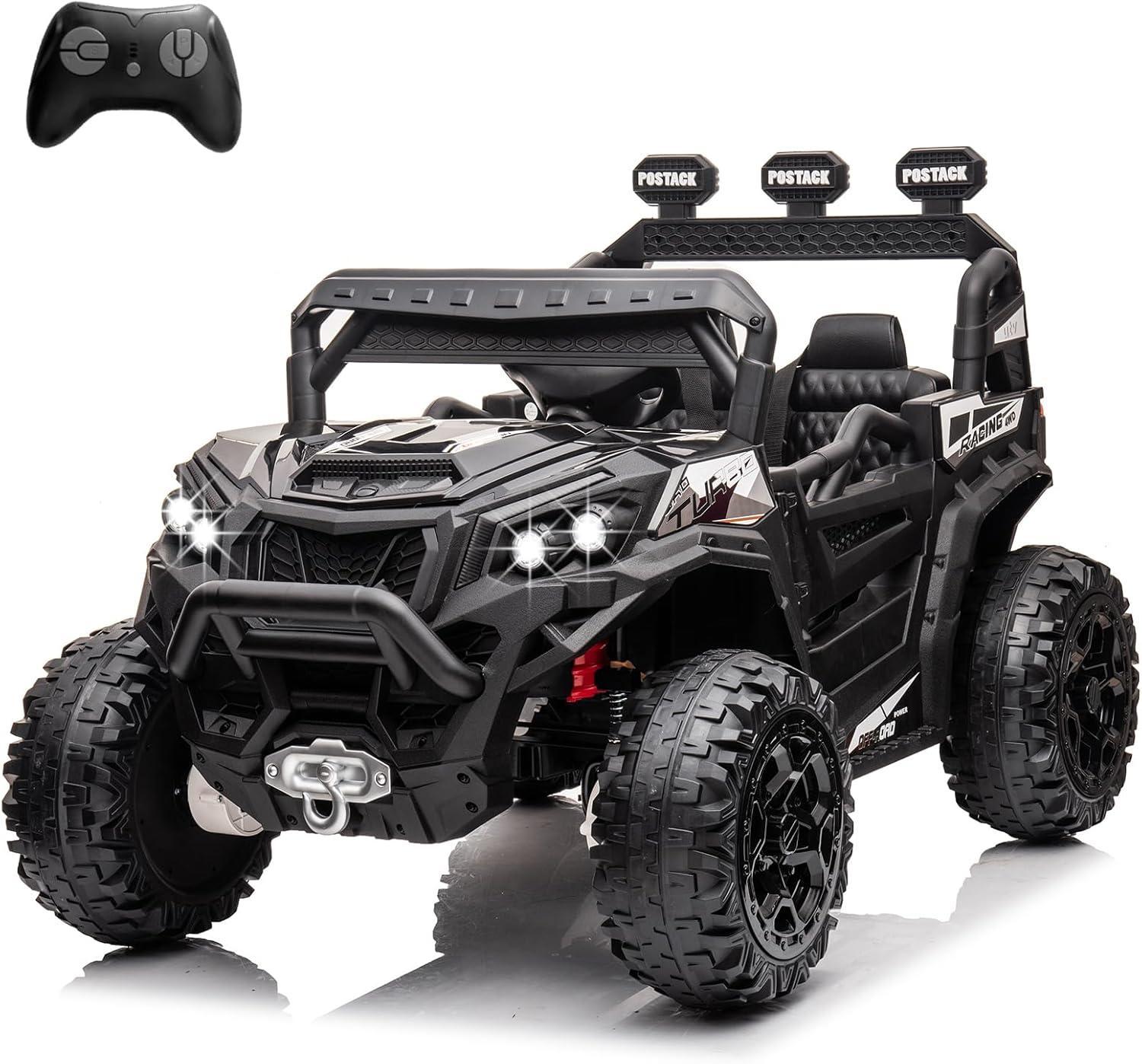 Anrli 24V 4WD Kids Electric UTV w/ Remote Control, Large Seat & 3 Speeds (Ages 3-8)