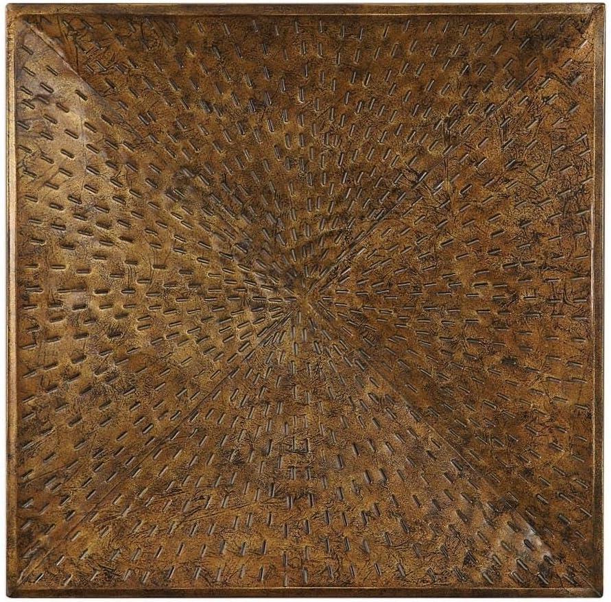 Blaise 31.5" Antiqued Bronze Textured Wall Art