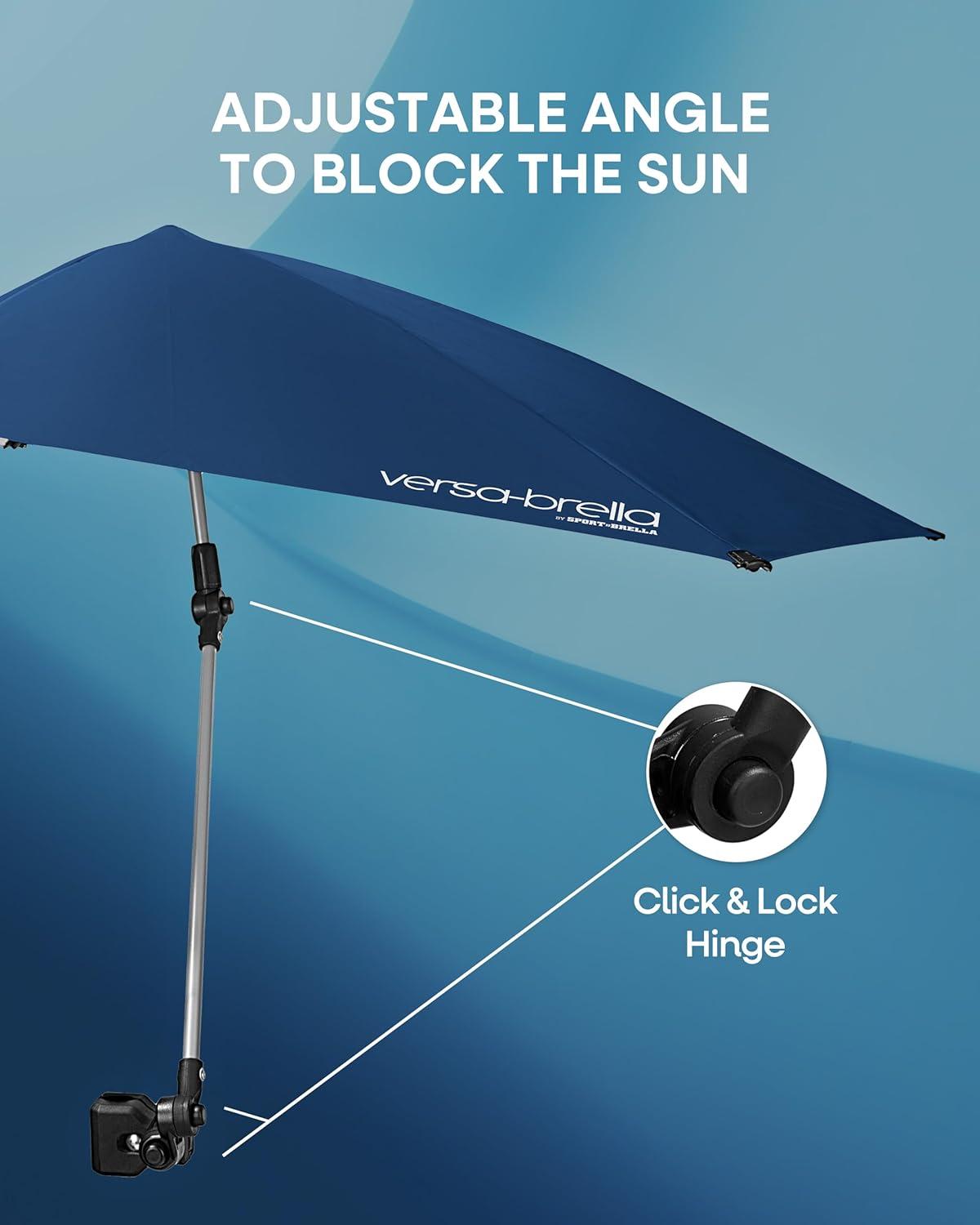Sport-Brella Versa-Brella Umbrella with Universal Clip - Midnight Blue