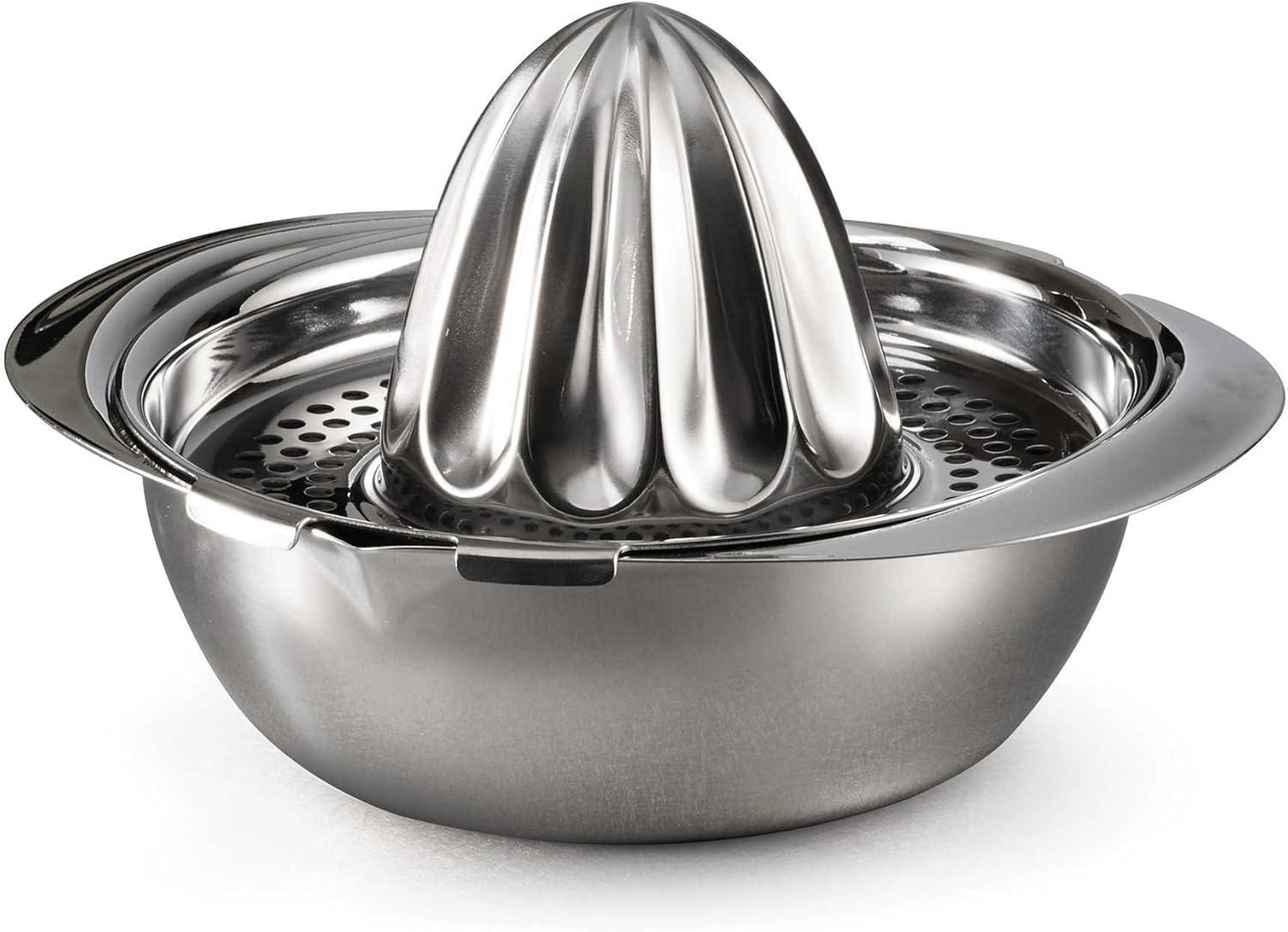 Stainless Steel Manual Citrus Juicer with Pouring Lip