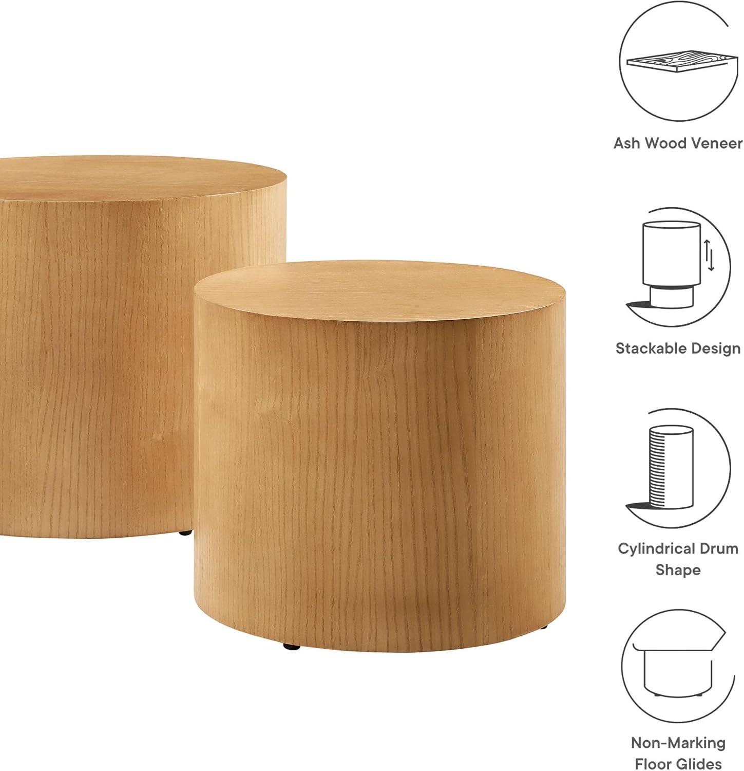 Modway Amani Round Nesting Coffee Tablesset Of 2
