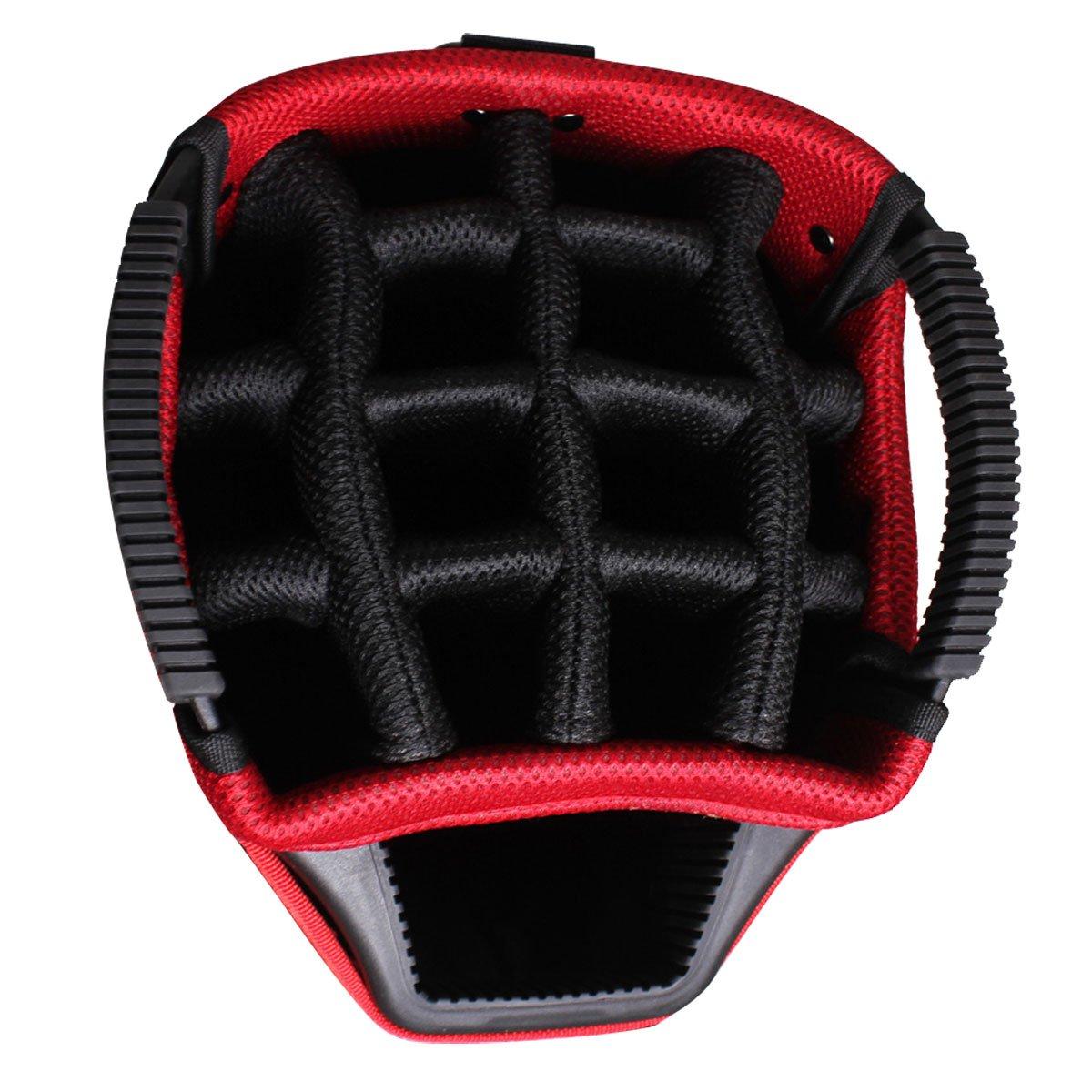 Orlimar Golf CRX Cooler Cart Bag 15-Way Top - Black / Red / Charcoal