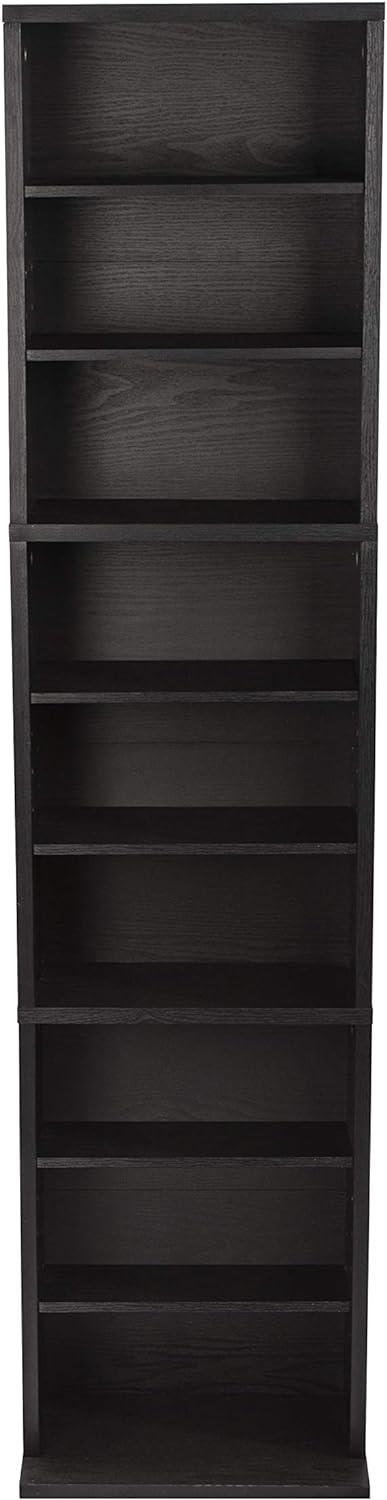 Atlantic Herrin Media Storage Cabinet – Protects & Organizes Prized Music, Movie, Video Games or Memorabilia Collections, PN 74736250 in Ebony