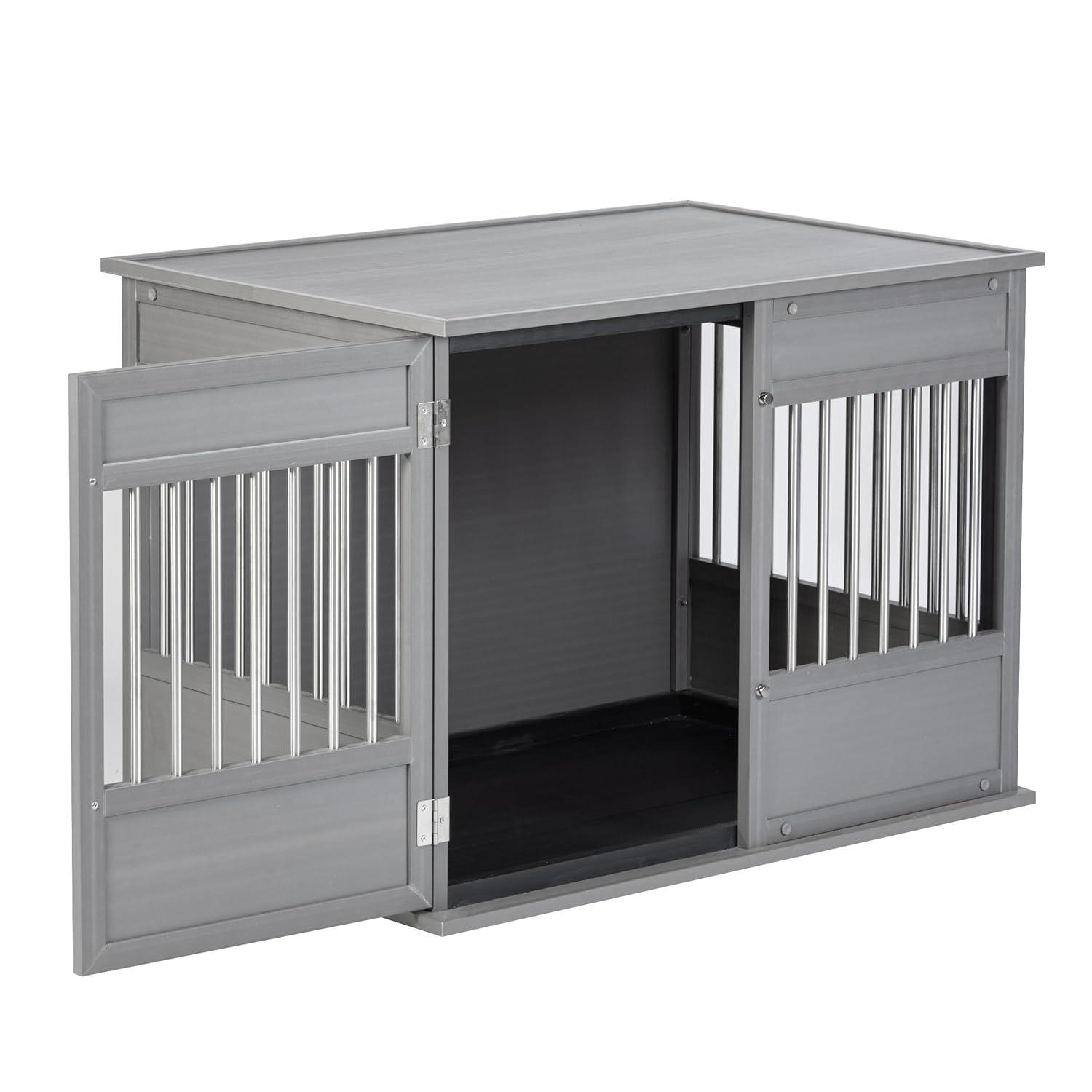 New Age Pet Horizon Pet Crate - ECOFLEX, Stainless Steel, Easy Access Door, 10-Year Warranty