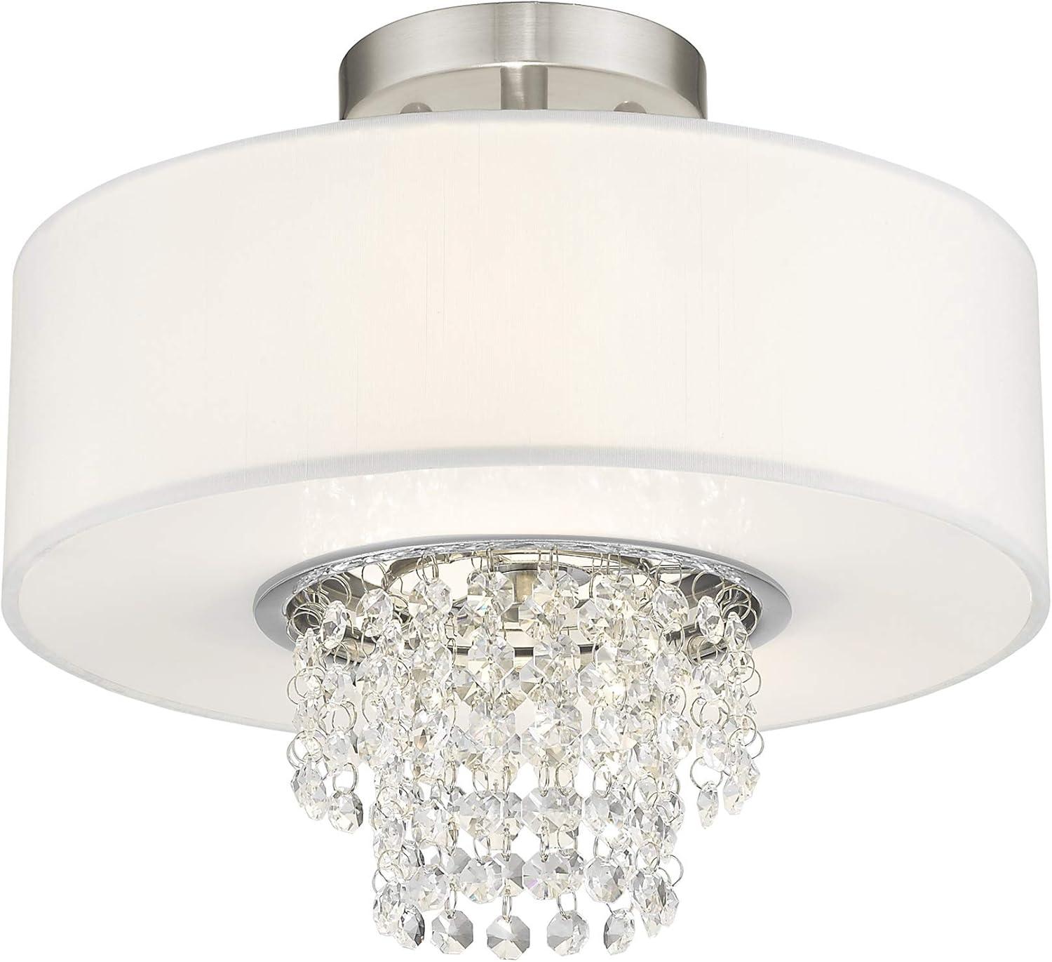 Livex Lighting - Carlisle - 2 Light Semi-Flush Mount in Contemporary Style - 13