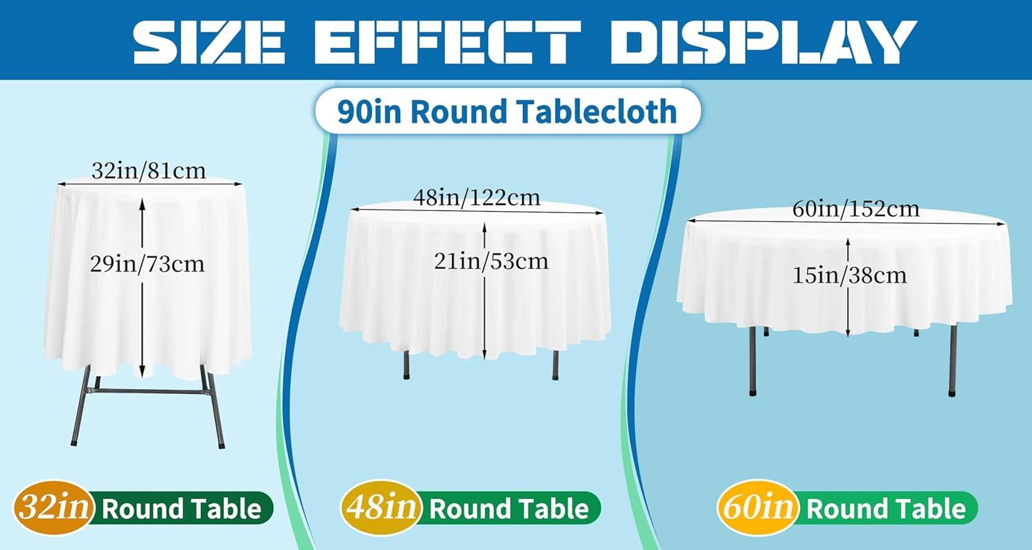 10 Pack Beige Tablecloth 60x102 inch Polyester Fabric Tablecloths for 6 Foot Rectangle Tables Wrinkle Resistant Linen Tablecloth Washable Table Covers for Party Wedding Events and Camping