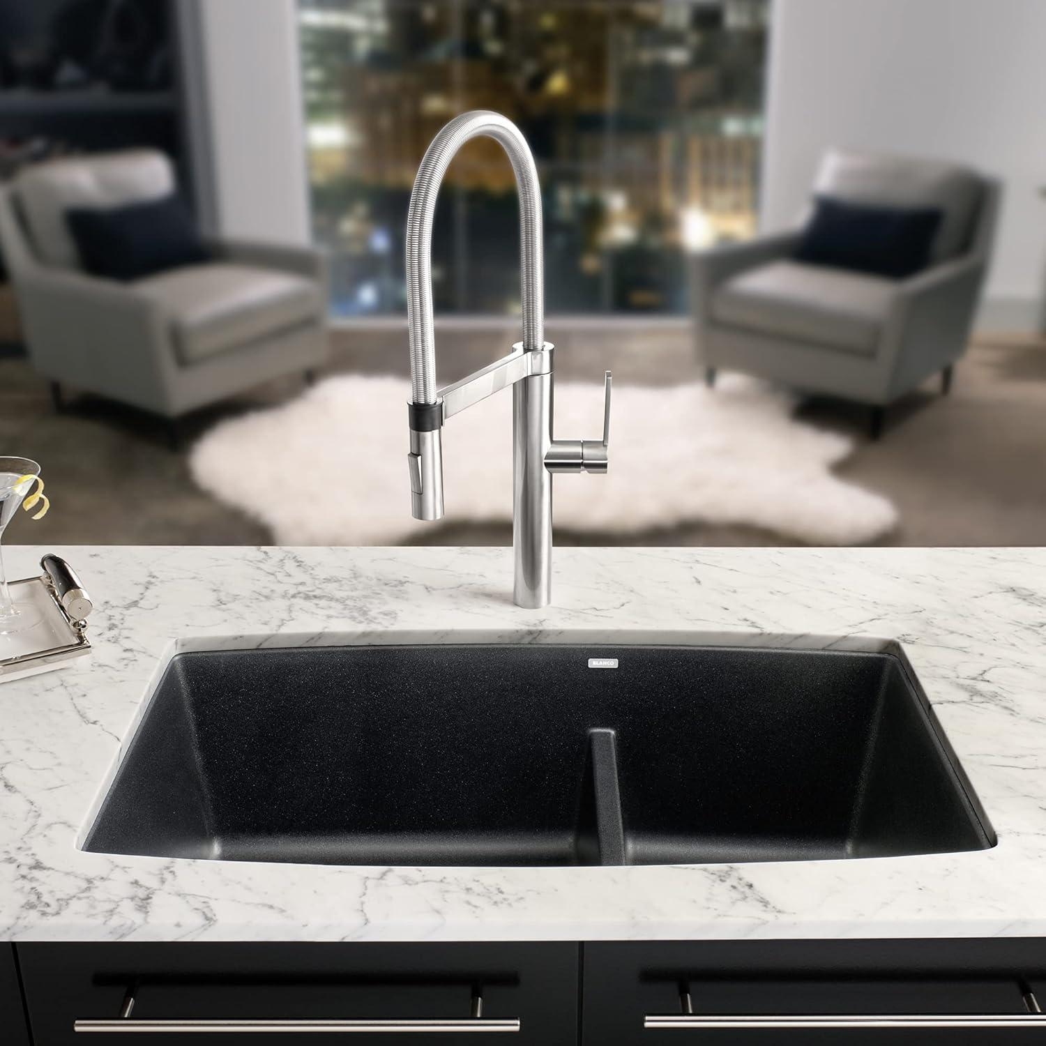 Performa SILGRANIT 33" L x 19" W Double Bowl Undermount Kitchen Sink