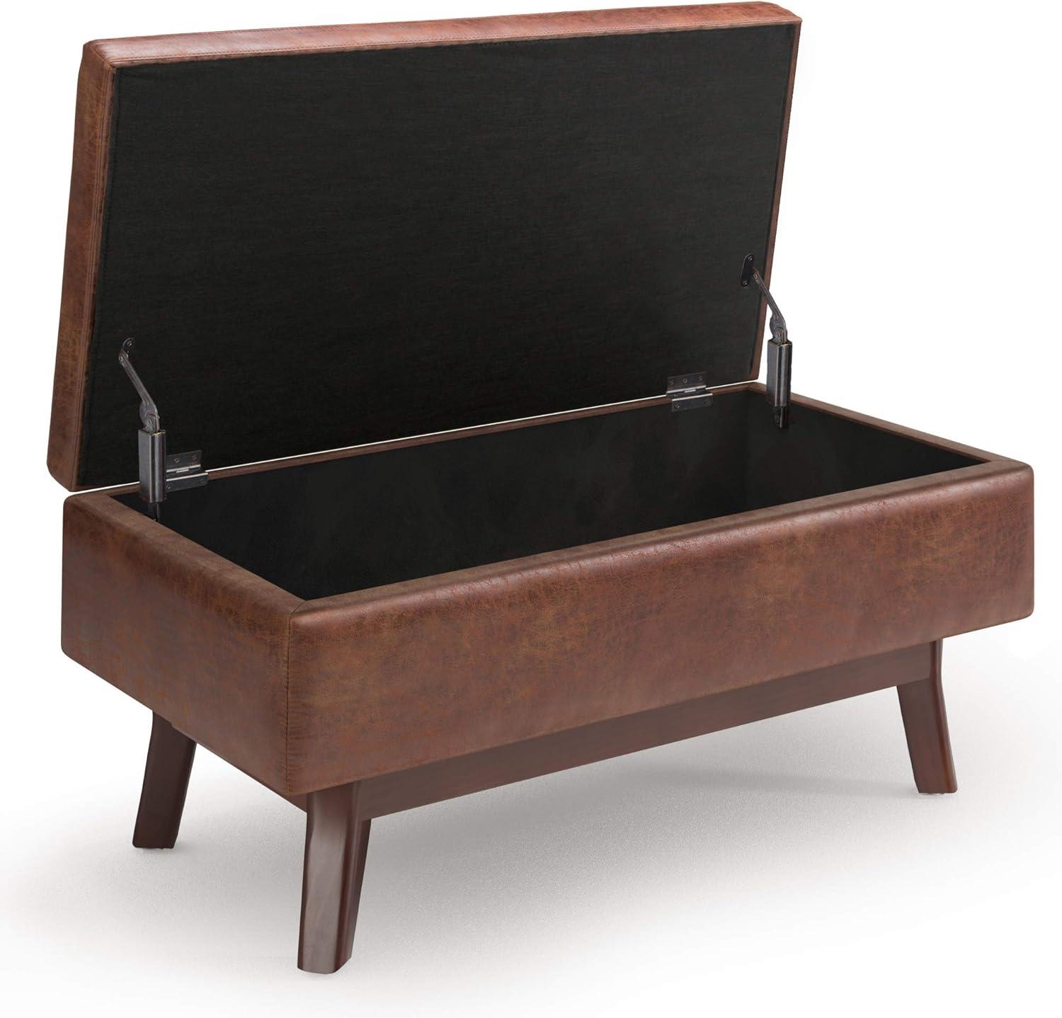 Simpli Home Owen Small Rectangular Storage Ottoman
