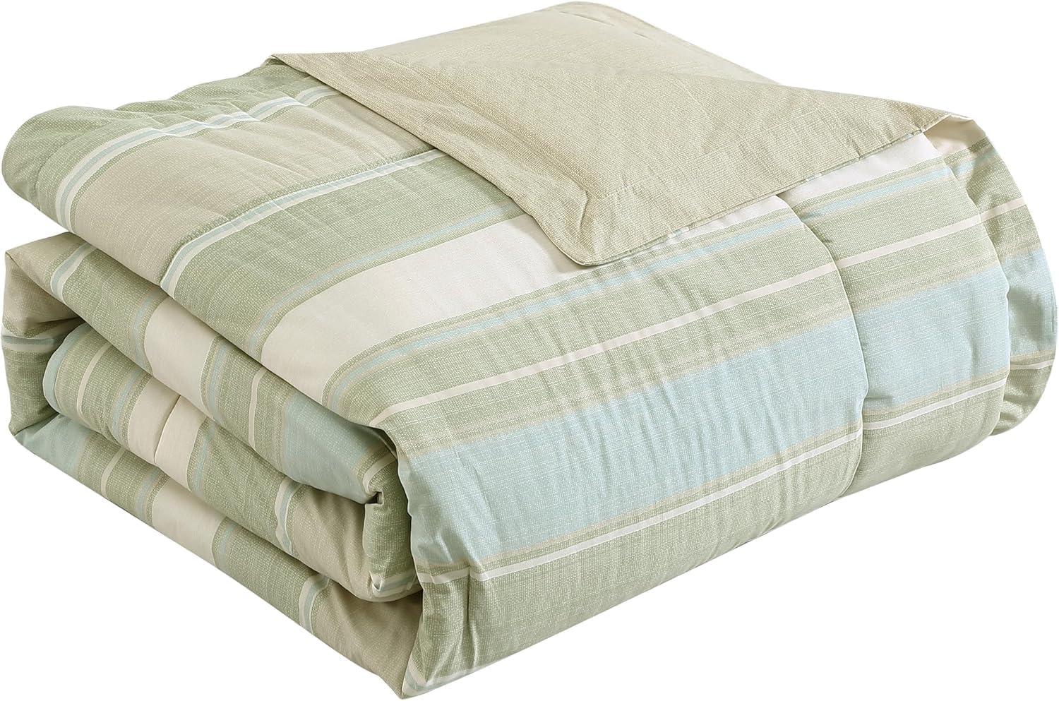 Tommy Bahama Home Tommy Bahama Serenity Green Cotton Reversible 5 Piece Comforter Set