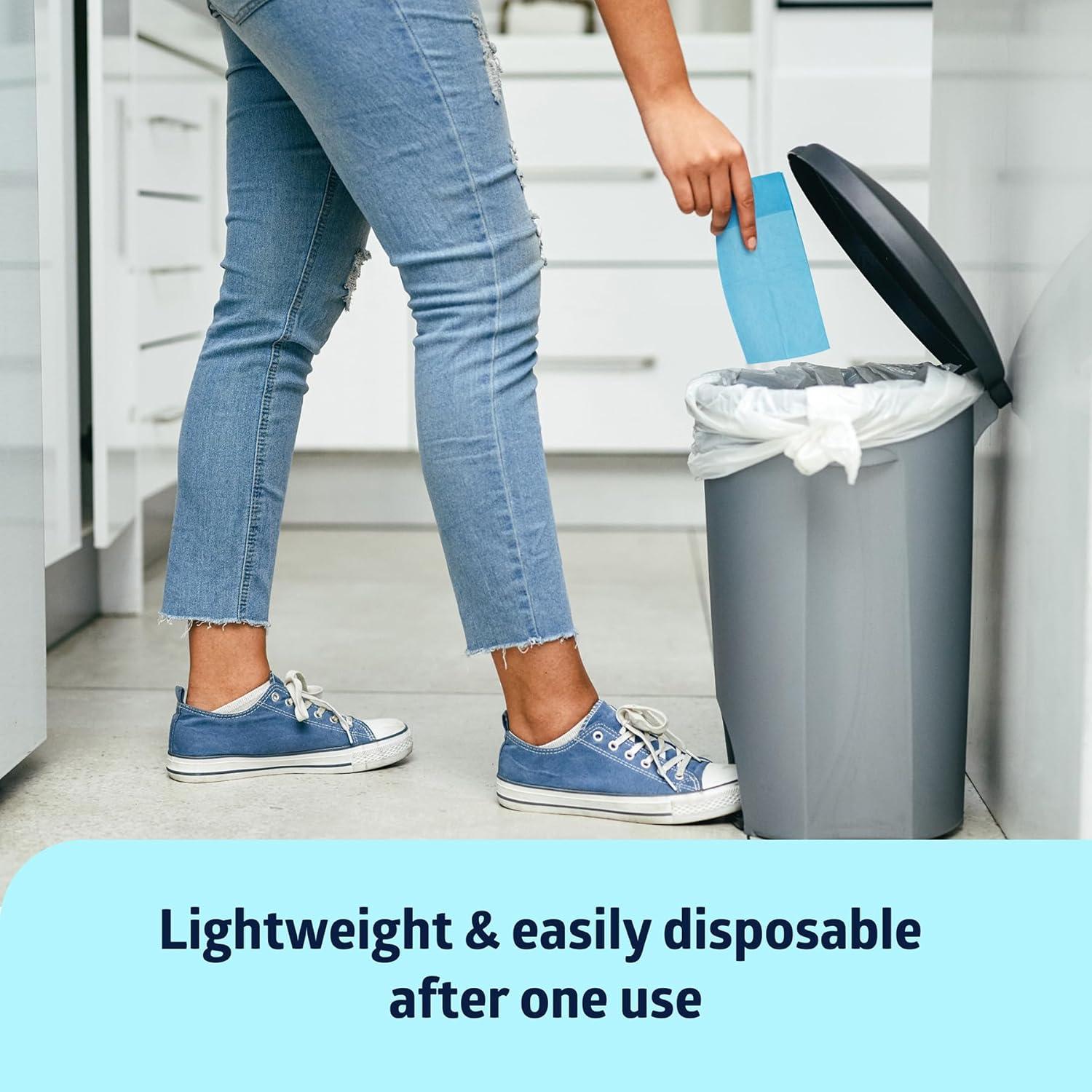 Medline Quilted Basic Disposable Blue Underpad, For Incontinence, Furniture Protection or Pet Pads, 23" X 36", Blue, 150 Count