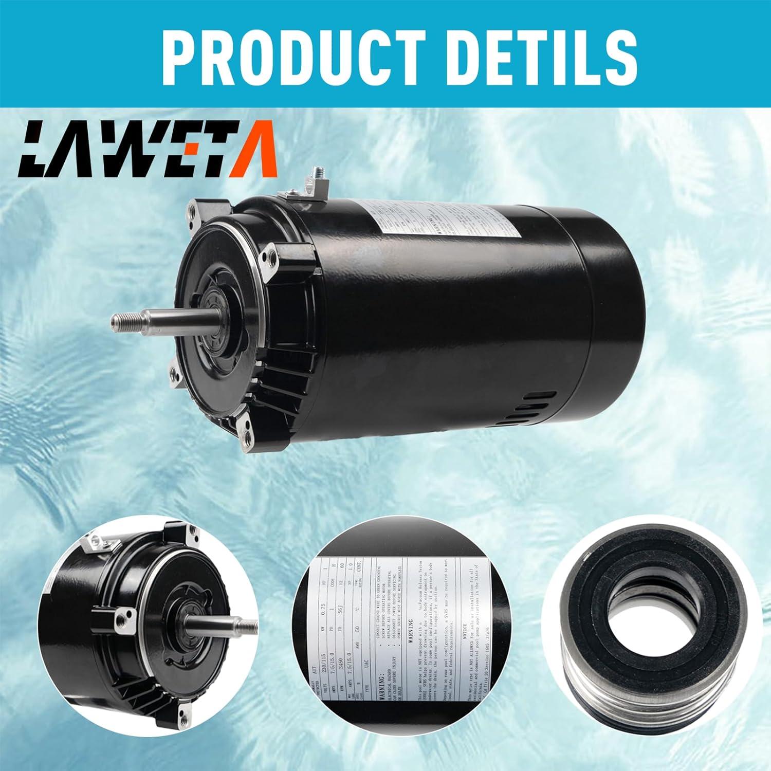 Artudatech Motor Replacement Kit 1.5 HP UST1152 Pool Pump