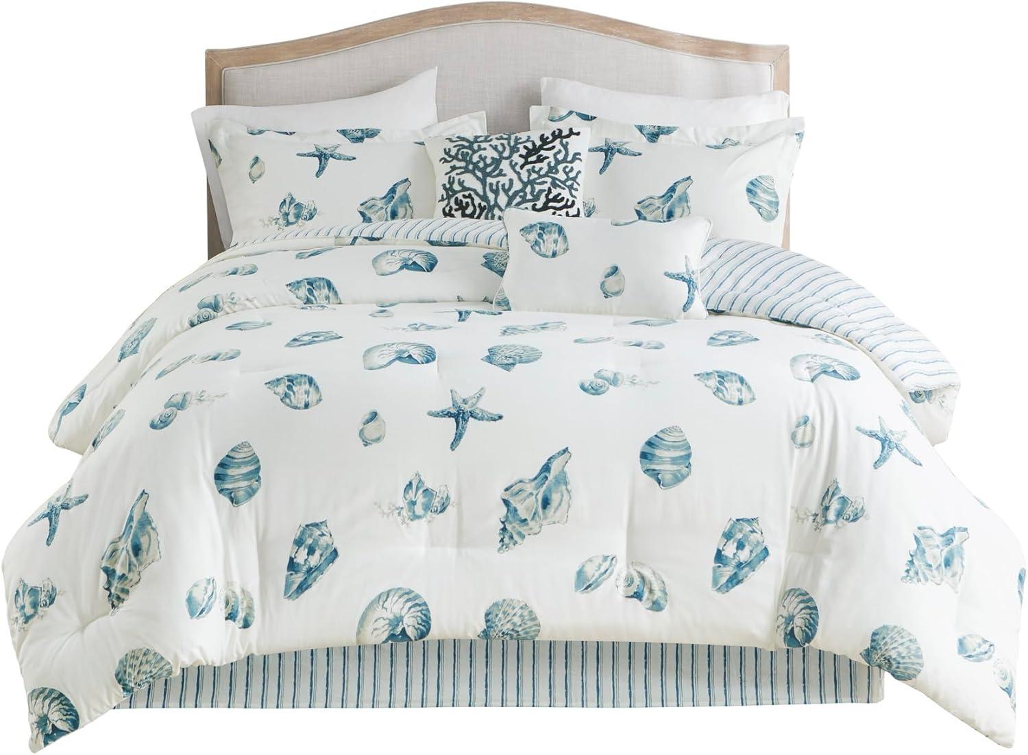 Beach House Reversible Coastal Cotton Twill Comforter Set