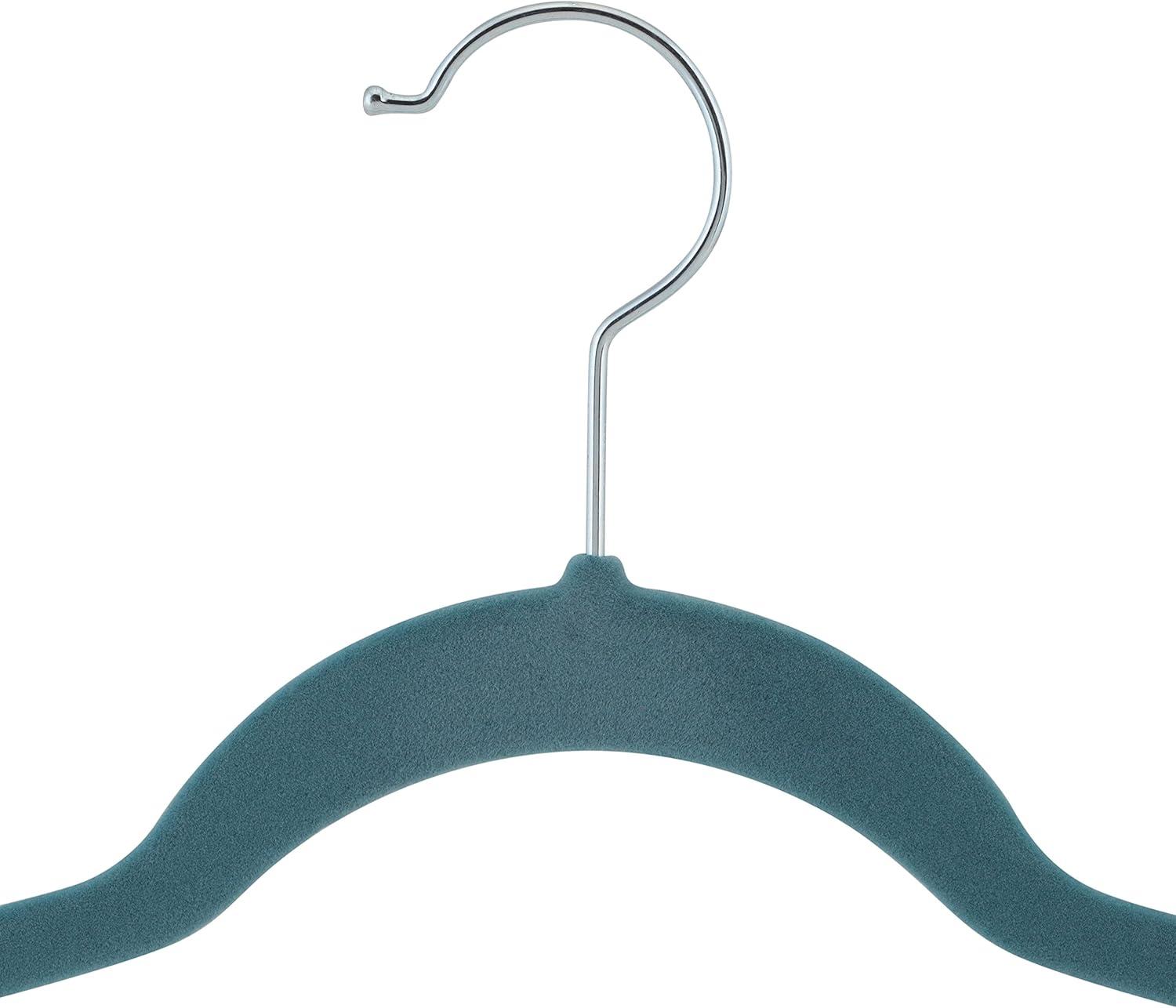 Laura Ashley 25pk Deluxe Velvet Hangers Dusty Blue