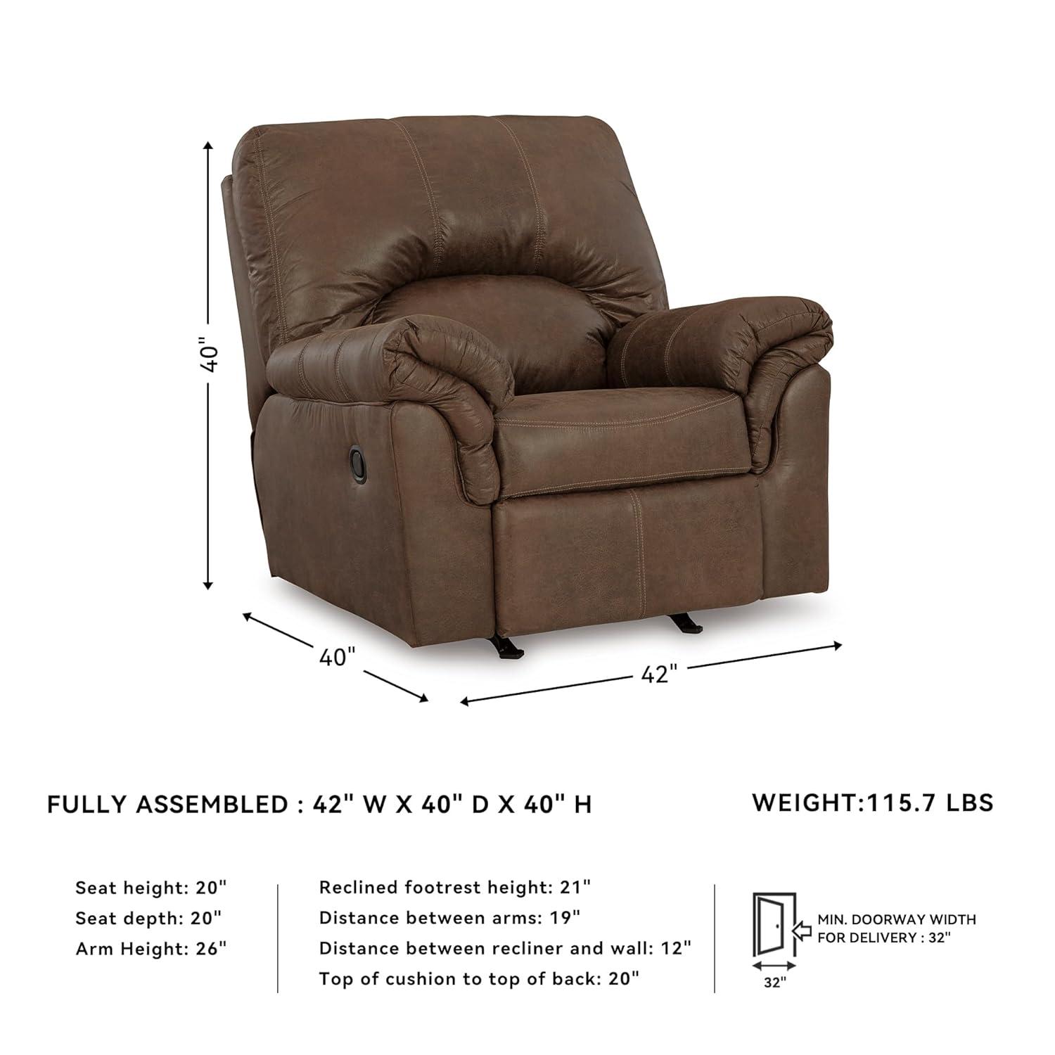 Antolin Faux Leather Recliner
