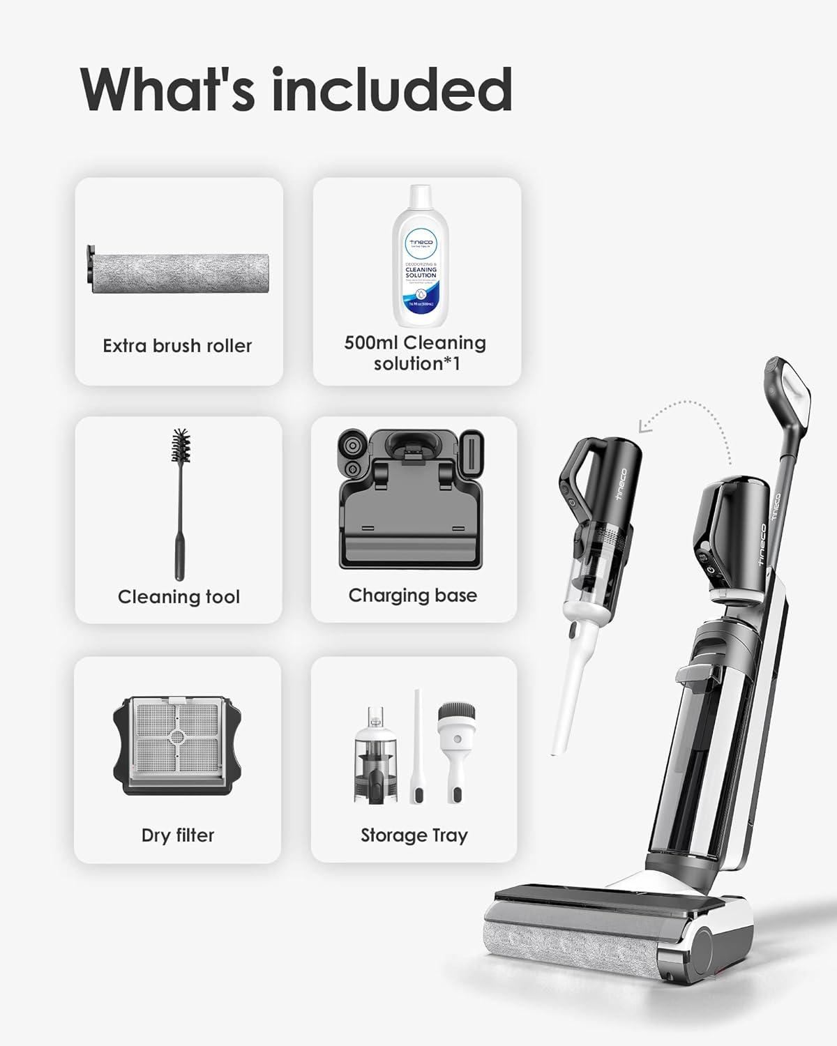 Blue Cordless Convertible Stick Vacuum with Smart Sensor