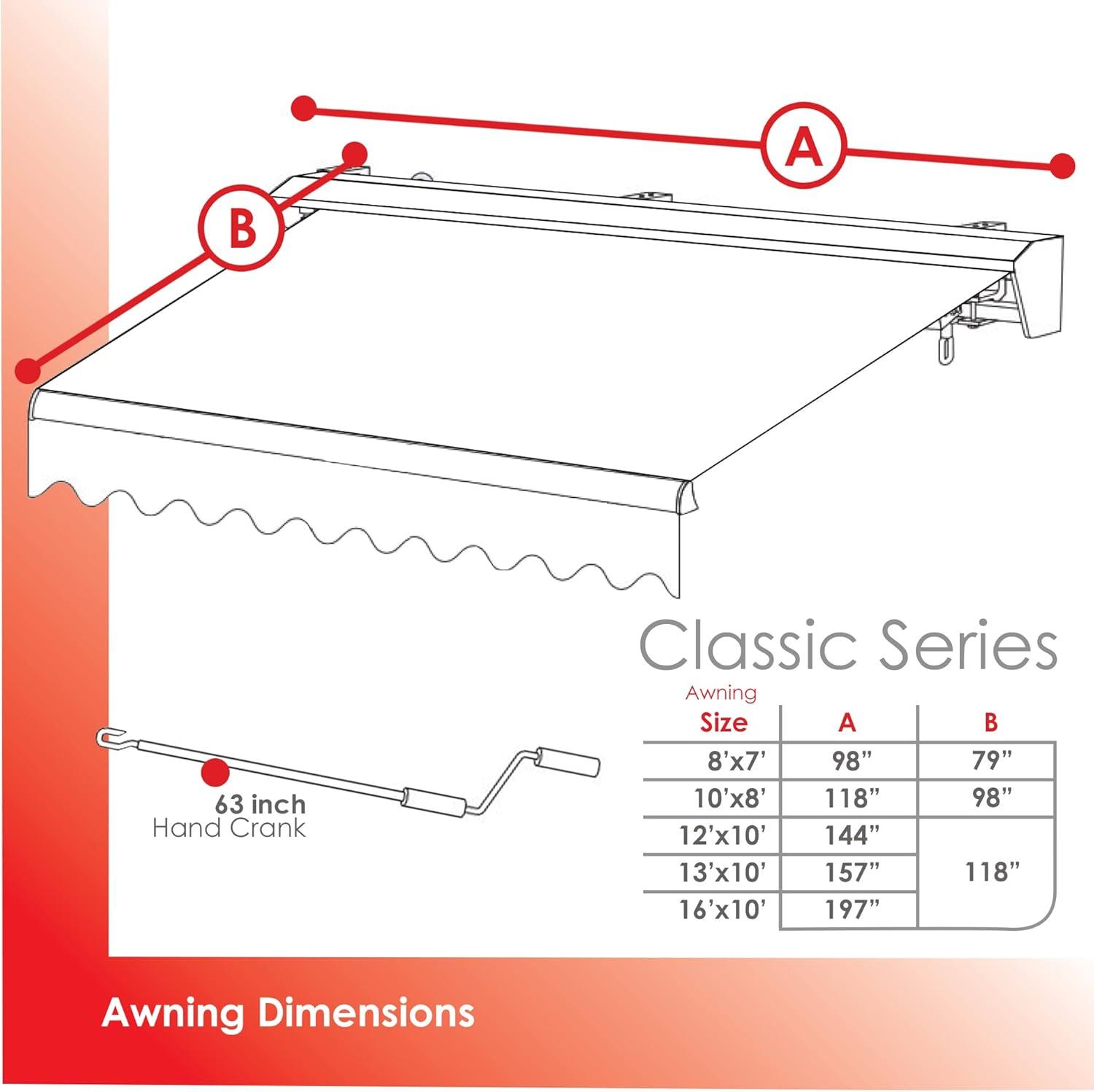 Classic Manual Retractable Patio Awning