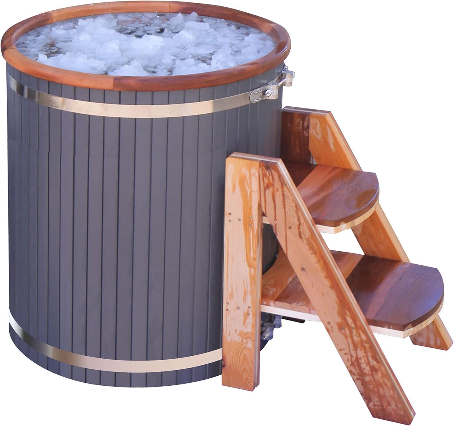 ALEKO ALEKO Ice Bath Frost Cold Pod Plunge Tub | 118 Gallon Water Treatment Capacity | 37.5” x 32.25”