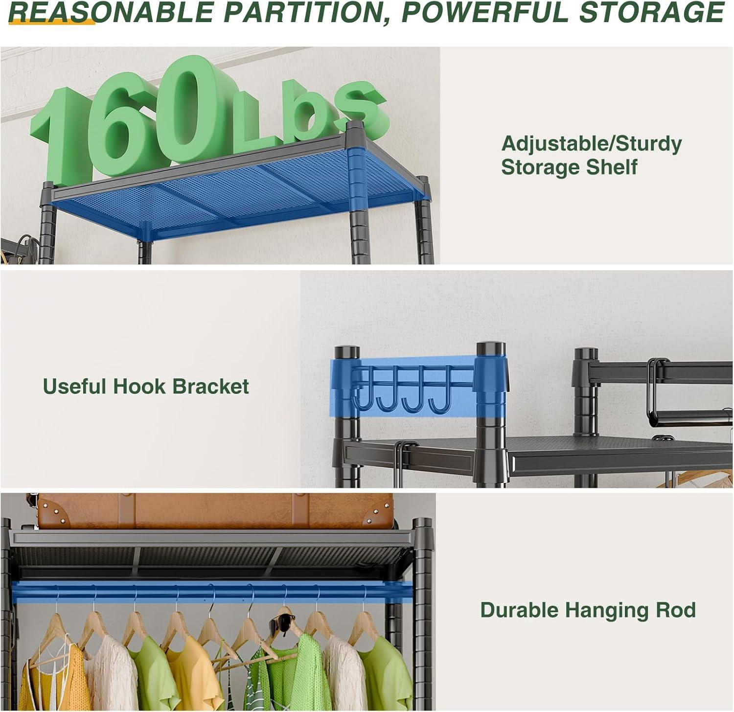 VIPEK 69.9'' Solid Clothing Rack