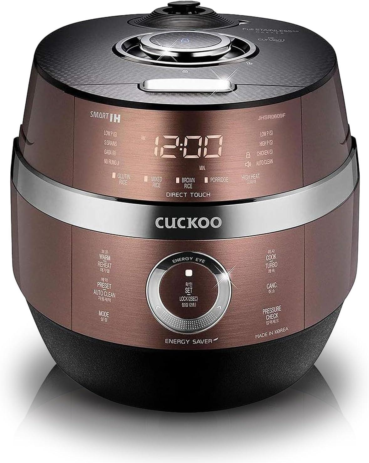 CUCKOO 10-Cup Induction Heating Pressure Rice Cooker and Warmer Bronze: 14 Settings, Automatic Keep Warm, Dishwasher-Safe Parts