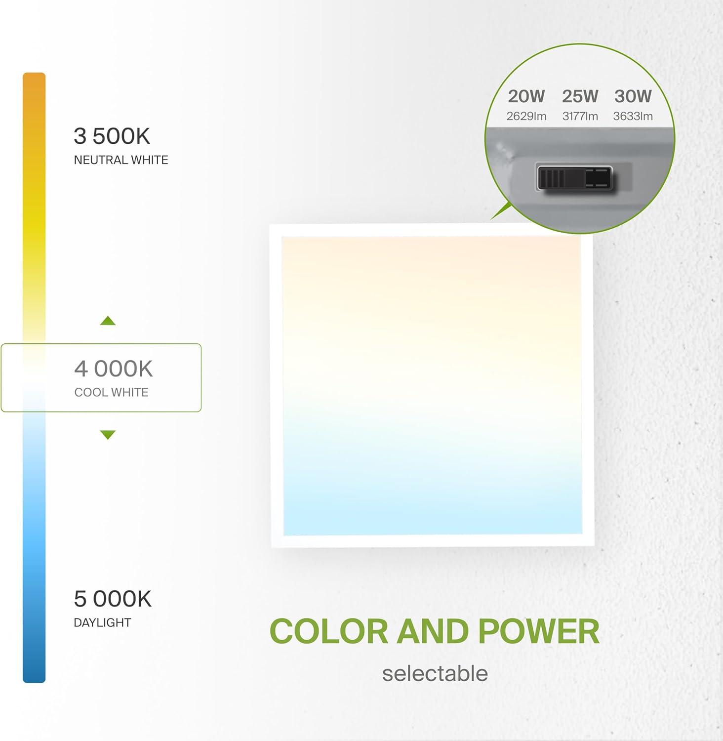 ASD 1x4 Surface Mount Frame for LED Flat Panel Light - Aluminum Surface Mounting Bracket Kit for Drop Ceiling - Low Profile Back-Lit Panels Mount Kit, White