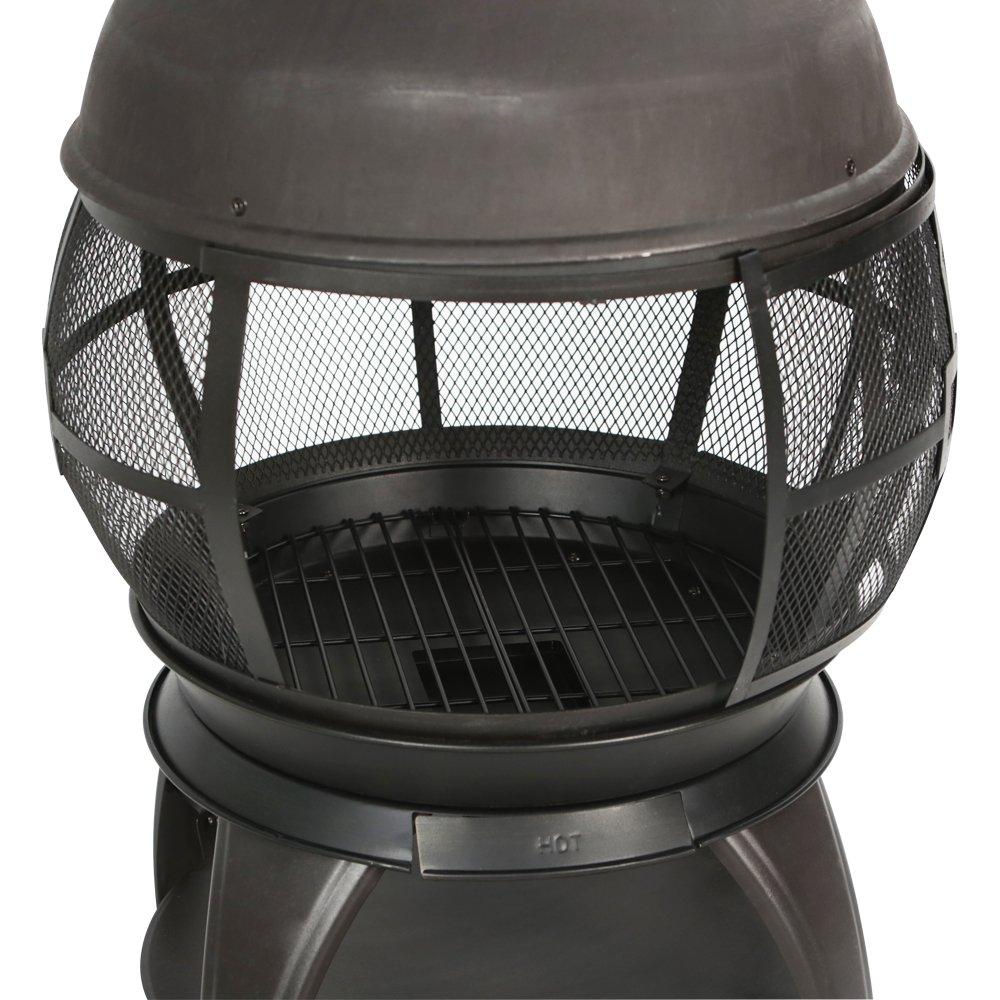 Heatmaxx Round Cast Iron Wood Burning Smokeless Chimnea