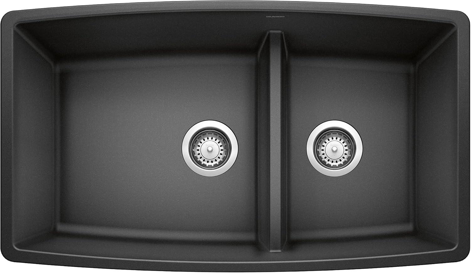 Performa SILGRANIT 33" L x 19" W Double Bowl Undermount Kitchen Sink