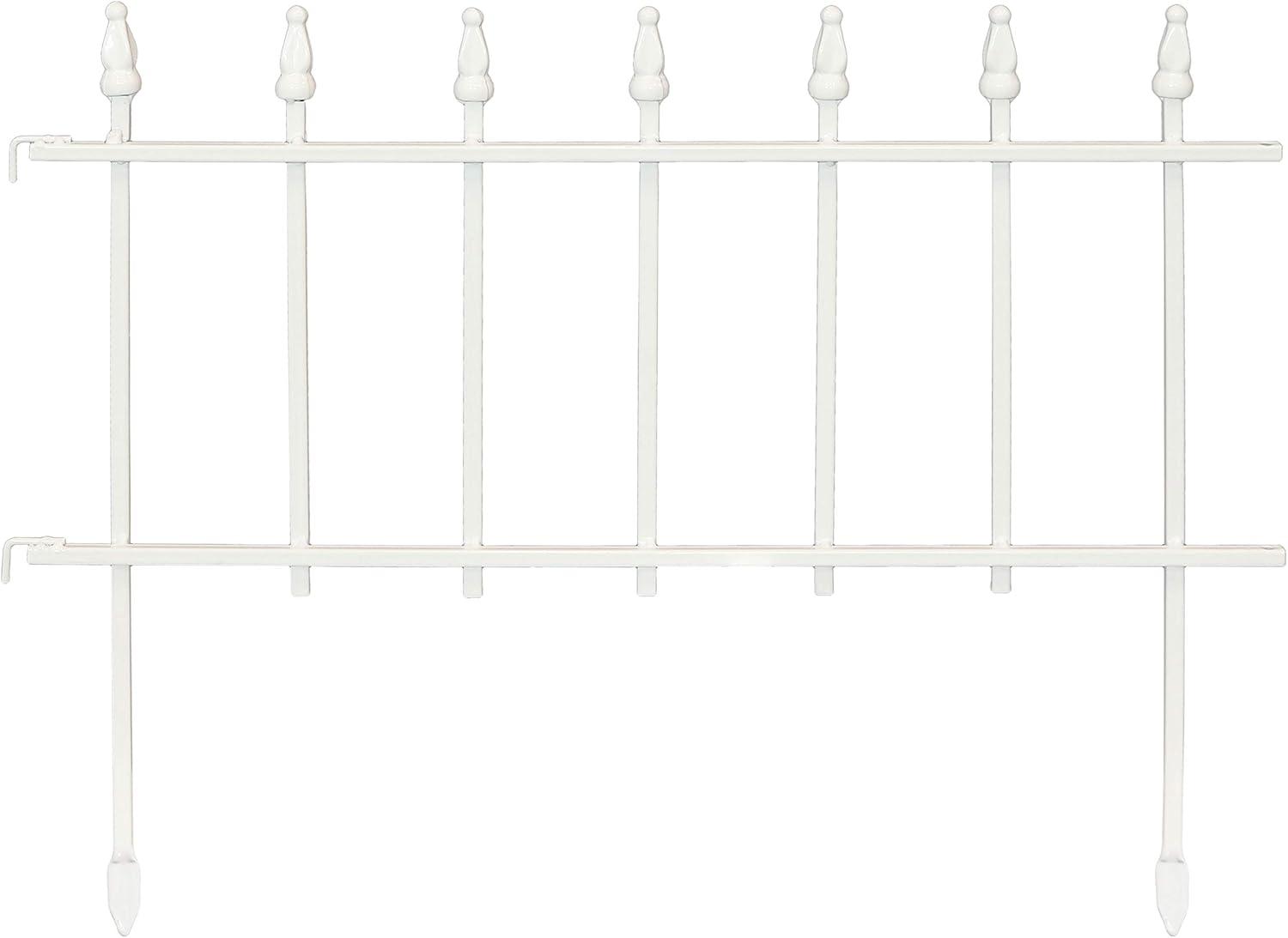 18" x 22" Iron Decorative Garden Fence Panels (Set of 5)