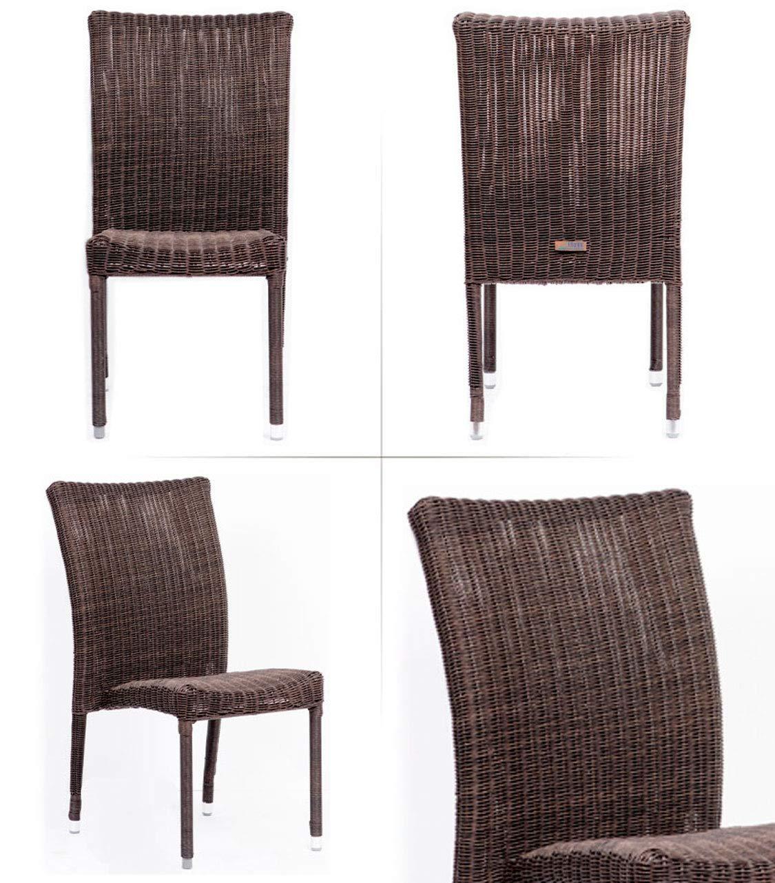 Amazonia Provence 9-Piece  Solid Wood 100% FSC and Eco-Friendly Wicker Square Patio Dining