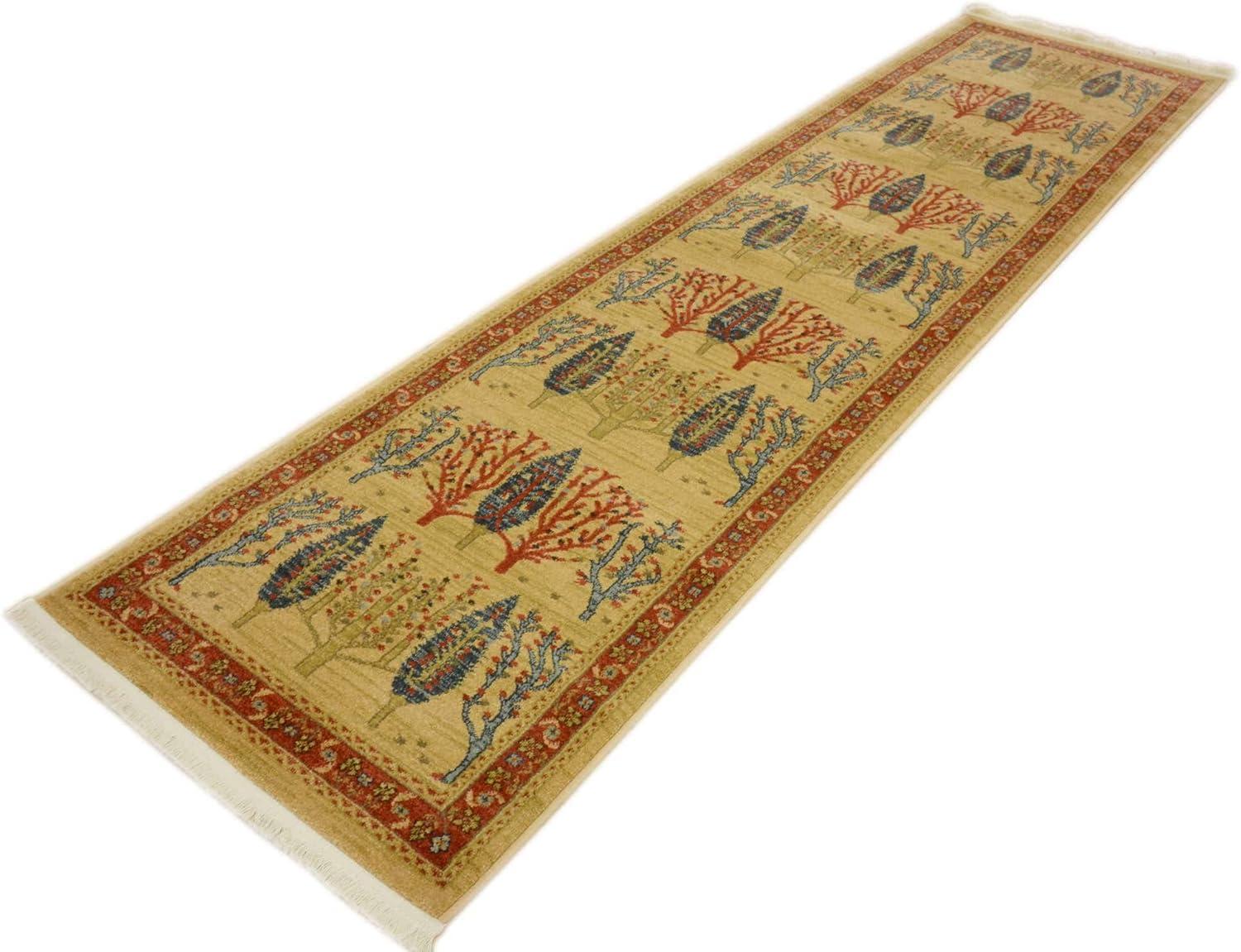 Unique Loom 2' 7 x 10' 0 Runner Tan Fars Mesquite Area Rug