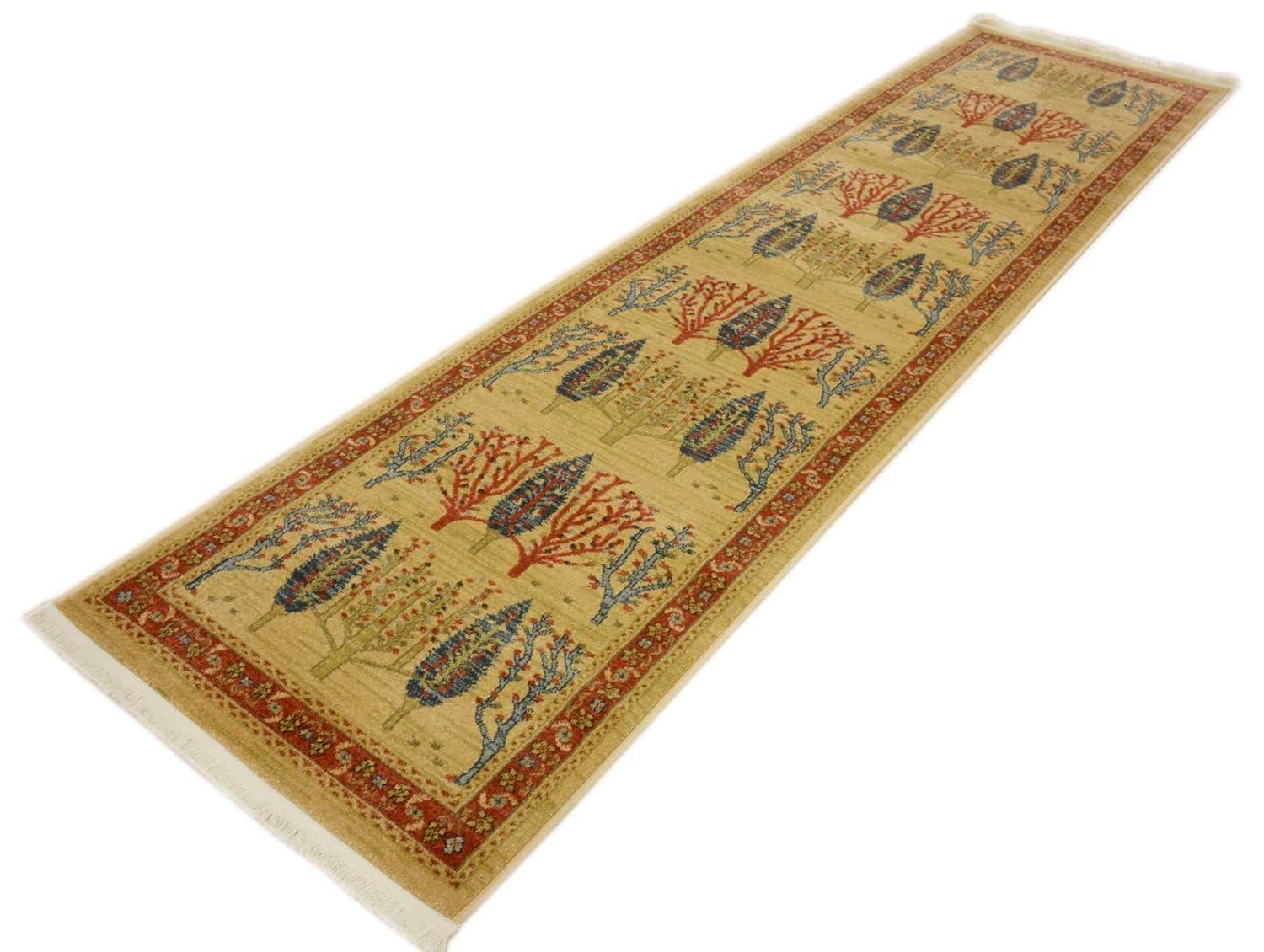 Unique Loom 2' 7 x 10' 0 Runner Tan Fars Mesquite Area Rug