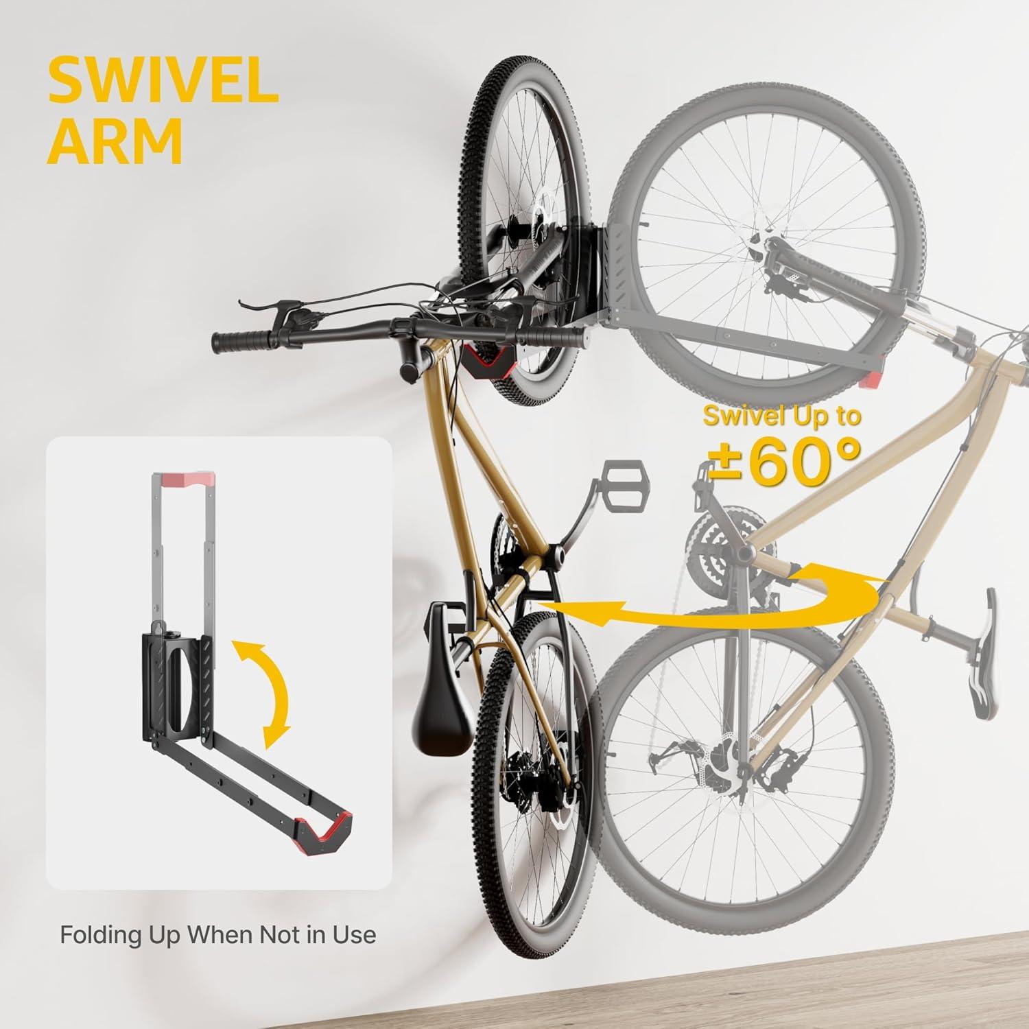 Bike Hangers For Garage, Space-Saving Bike Rack Garage