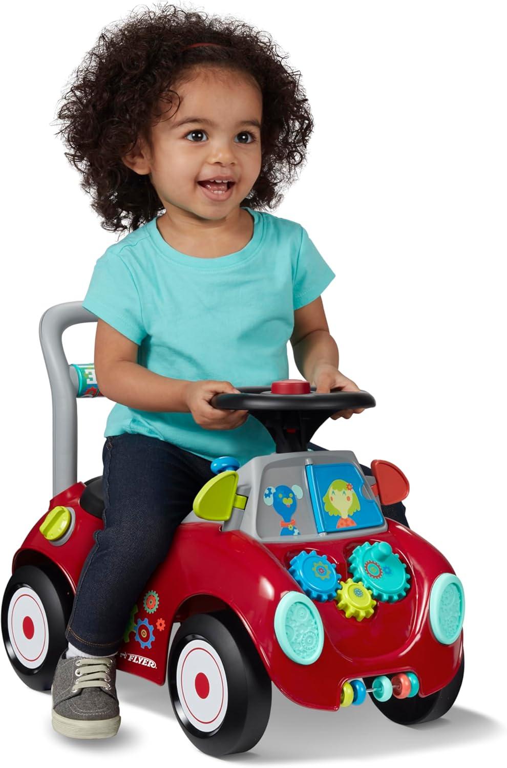 Radio Flyer Busy Buggy Ride-On: Educational Toy for Memory & Motor Skills
