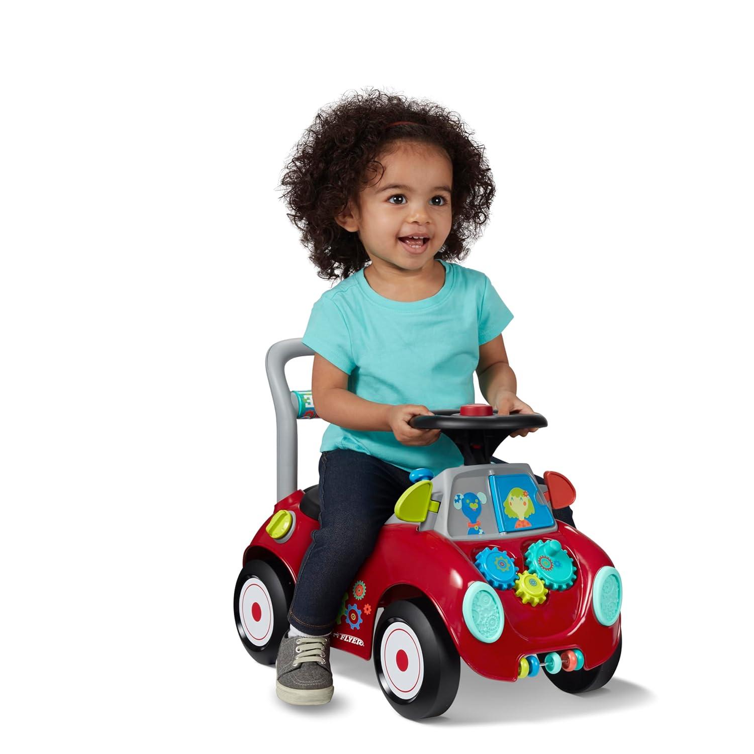 Radio Flyer Busy Buggy Ride-On: Educational Toy for Memory & Motor Skills