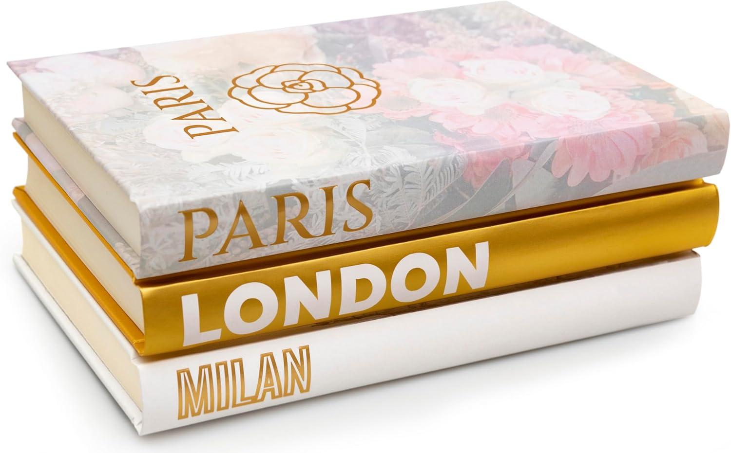 Latitude Run® Decorative Books for Home - Shelf Decor Accents - Set of 3