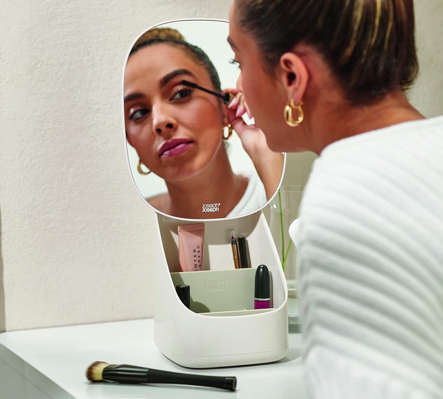 Joseph Joseph Joseph Joseph Viva Makeup Organizer with Pedestal Mirror