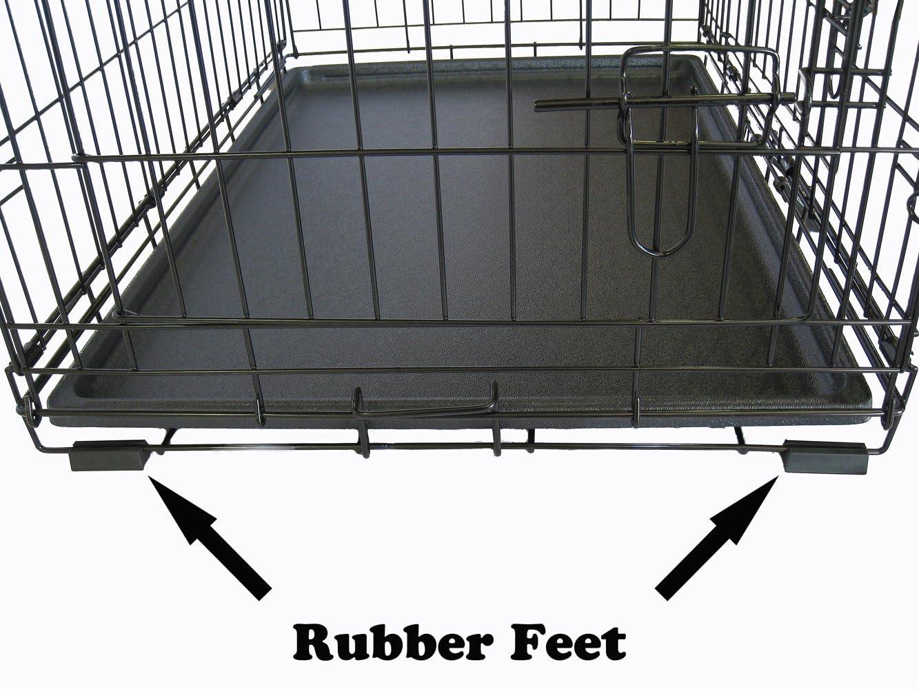 Go Pet Club Metal Collapsible Pet Crate with 3 Doors