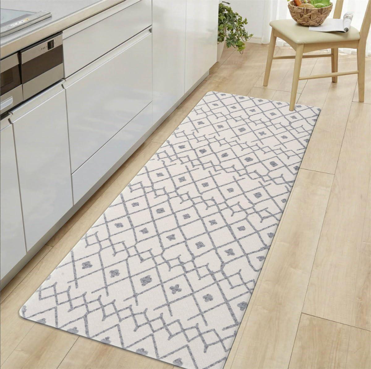 World Rug Gallery Modern Boho Trellis Anti Fatigue Standing Mat